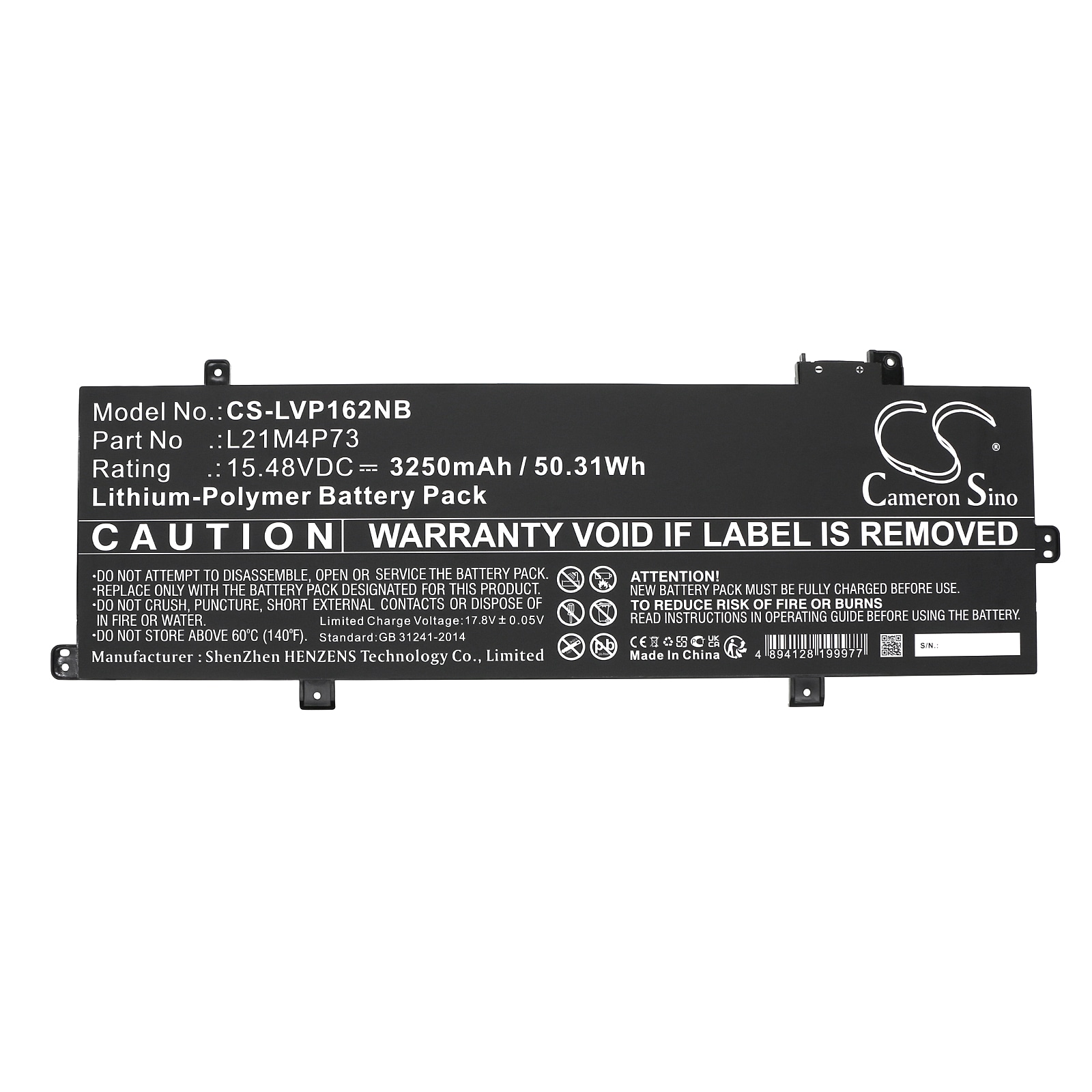Batteri til bærbar PC for Lenovo ThinkPad P16s Gen 1 (Intel) 21BT008CRA og andre.