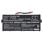 Batteri til bærbar PC for Acer Chromebook Spin 511 R752T-C3M5 og andre