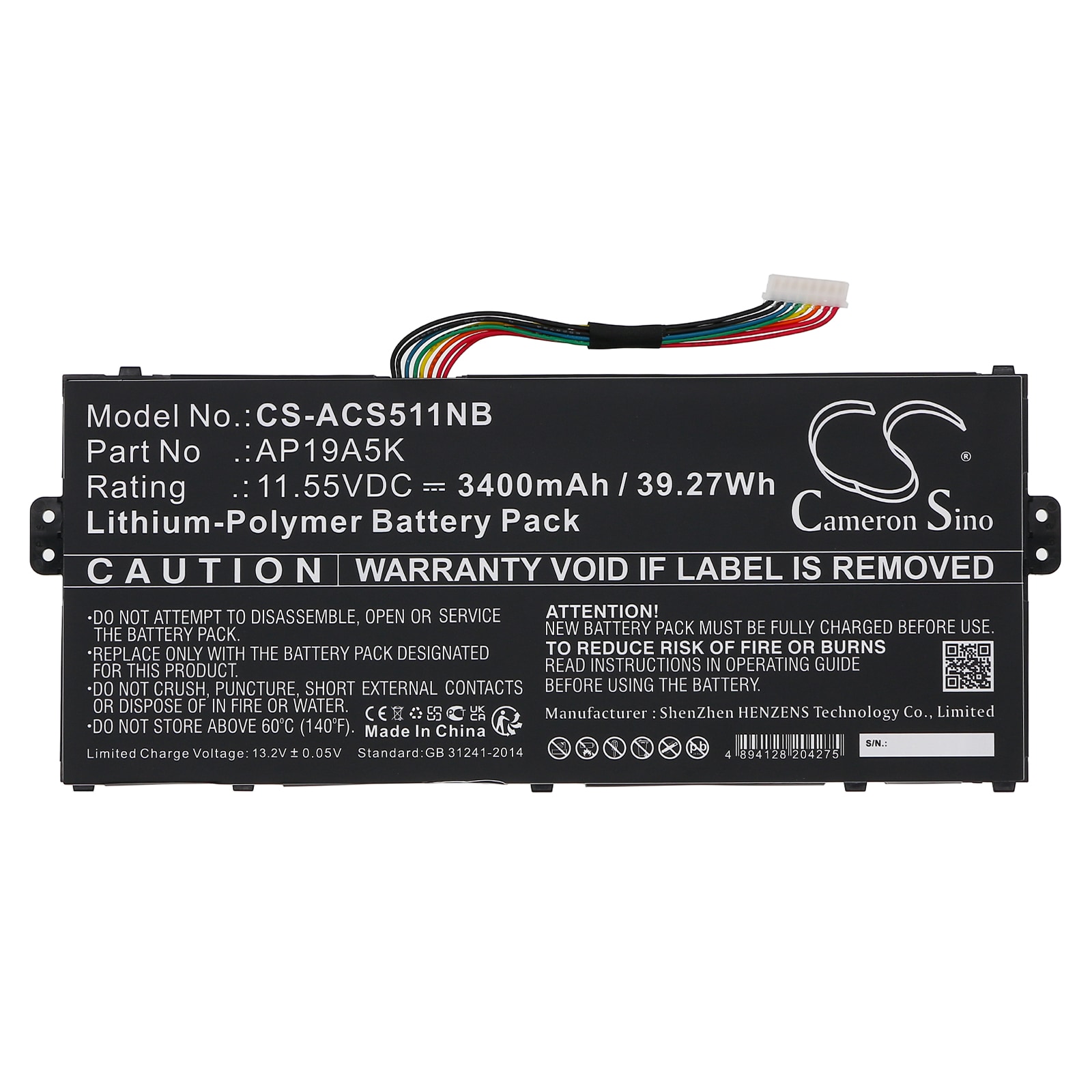 Batteri til bærbar PC for Acer Chromebook Spin 511 R752T-C3M5 og andre