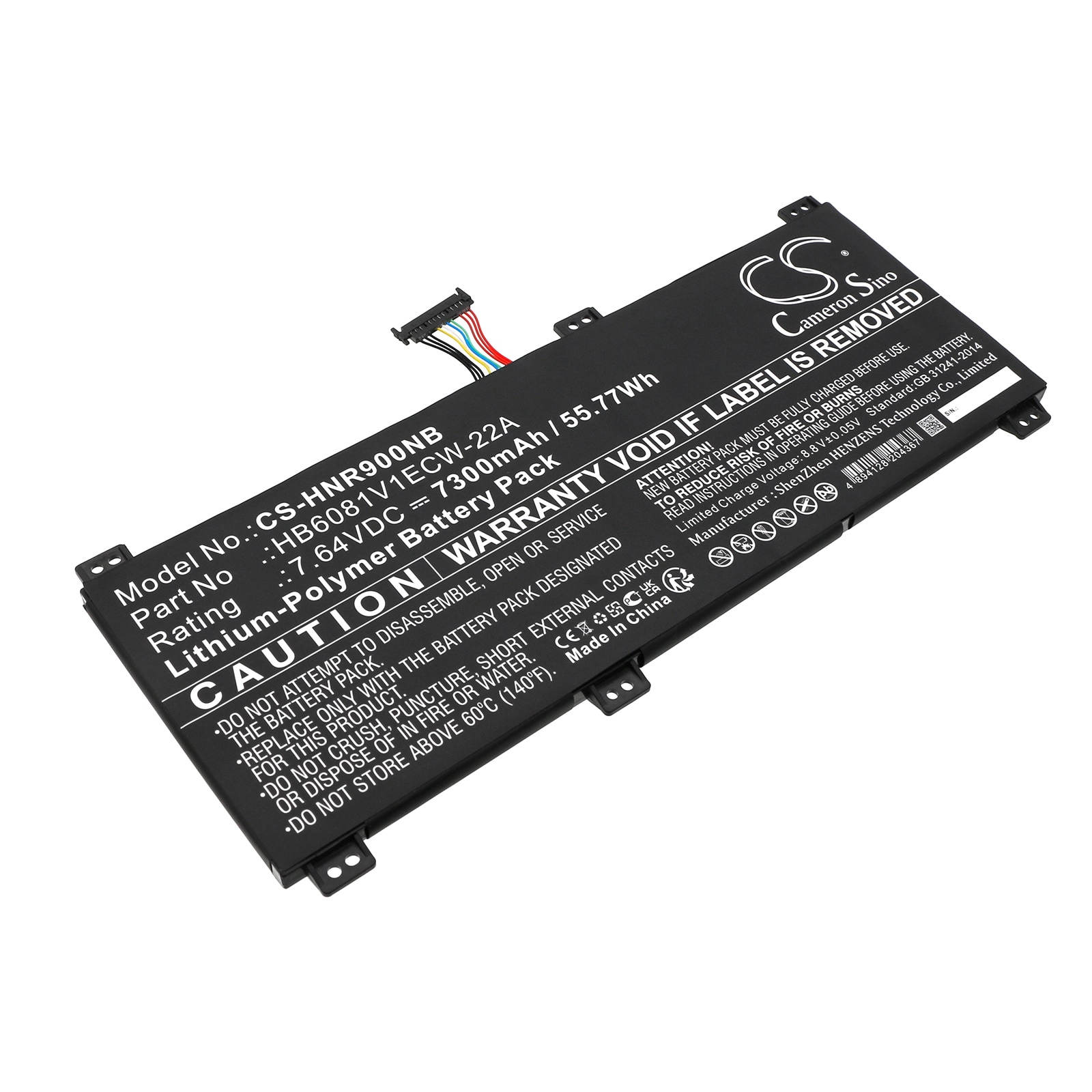 Batteri til bærbar PC for Honor MagicBook Pro 4600H, HLYL-WFQ9