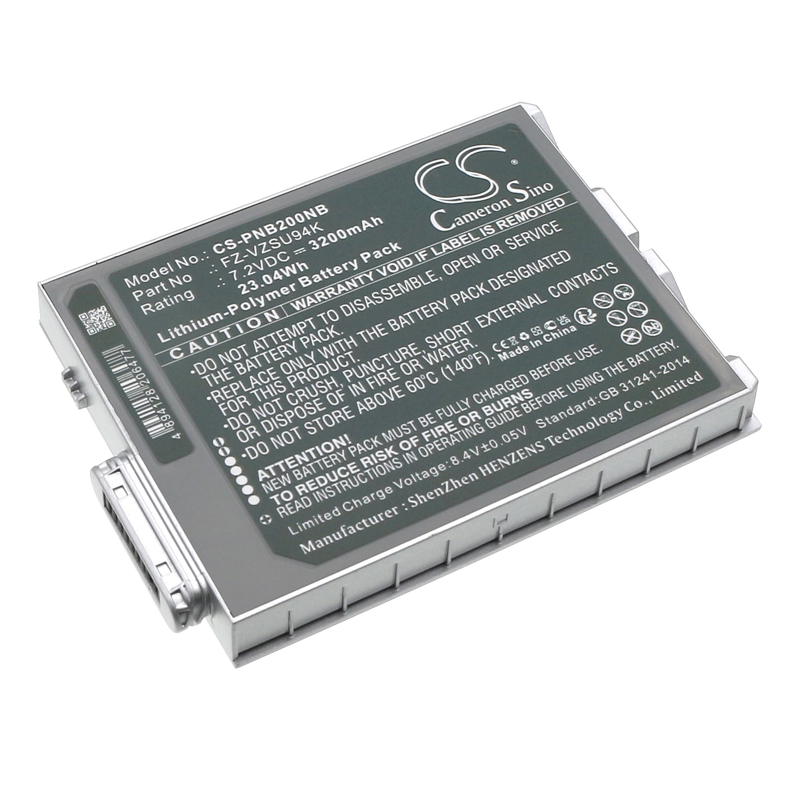 Batteri til bærbar PC for Panasonic Toughpad FZ-M1, FZ-B2, Toughpad FZ-M1C og andre.