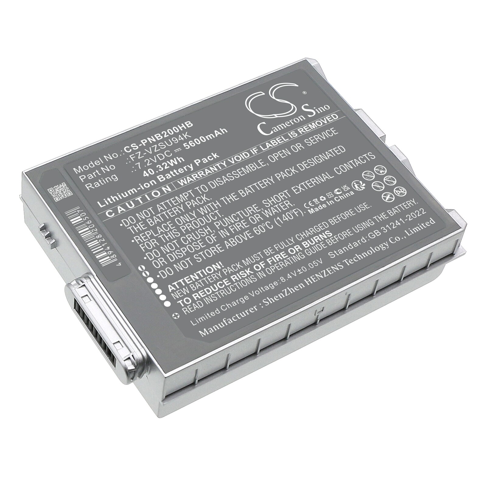 Batteri til bærbar PC for Panasonic Toughpad FZ-M1, FZ-B2, Toughpad FZ-M1C og andre.
