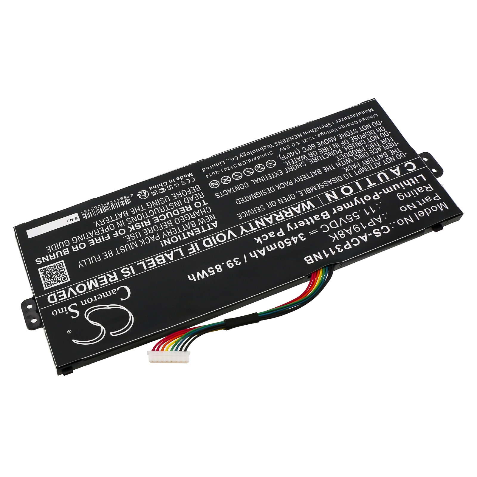 Batteri til bærbar PC for Acer Chromebook Spin 11 CP311-1HN-C3E3 og andre