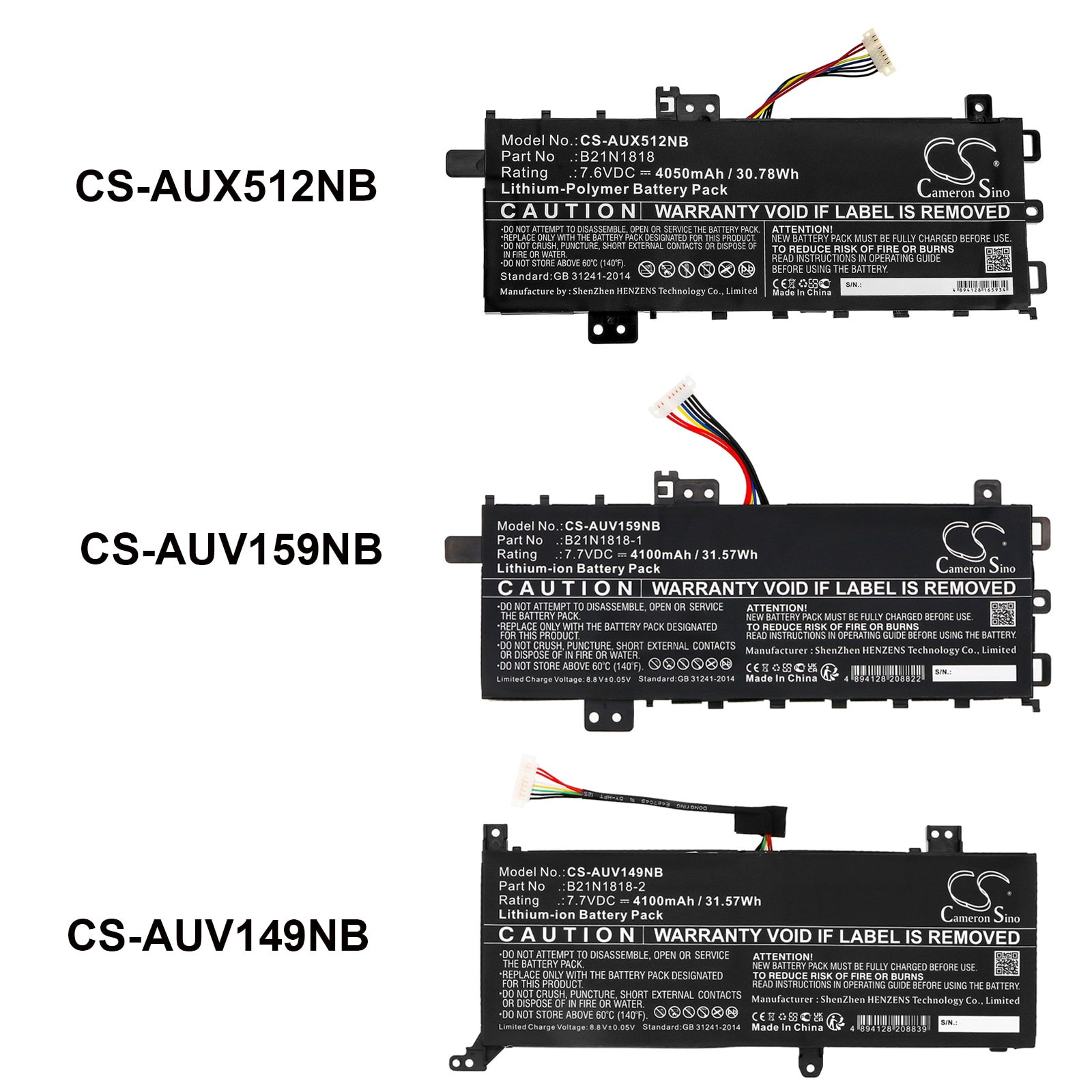 Batteri til bærbar PC for Asus VivoBook 15 X509UJ, VivoBook 15 X509MA og andre.