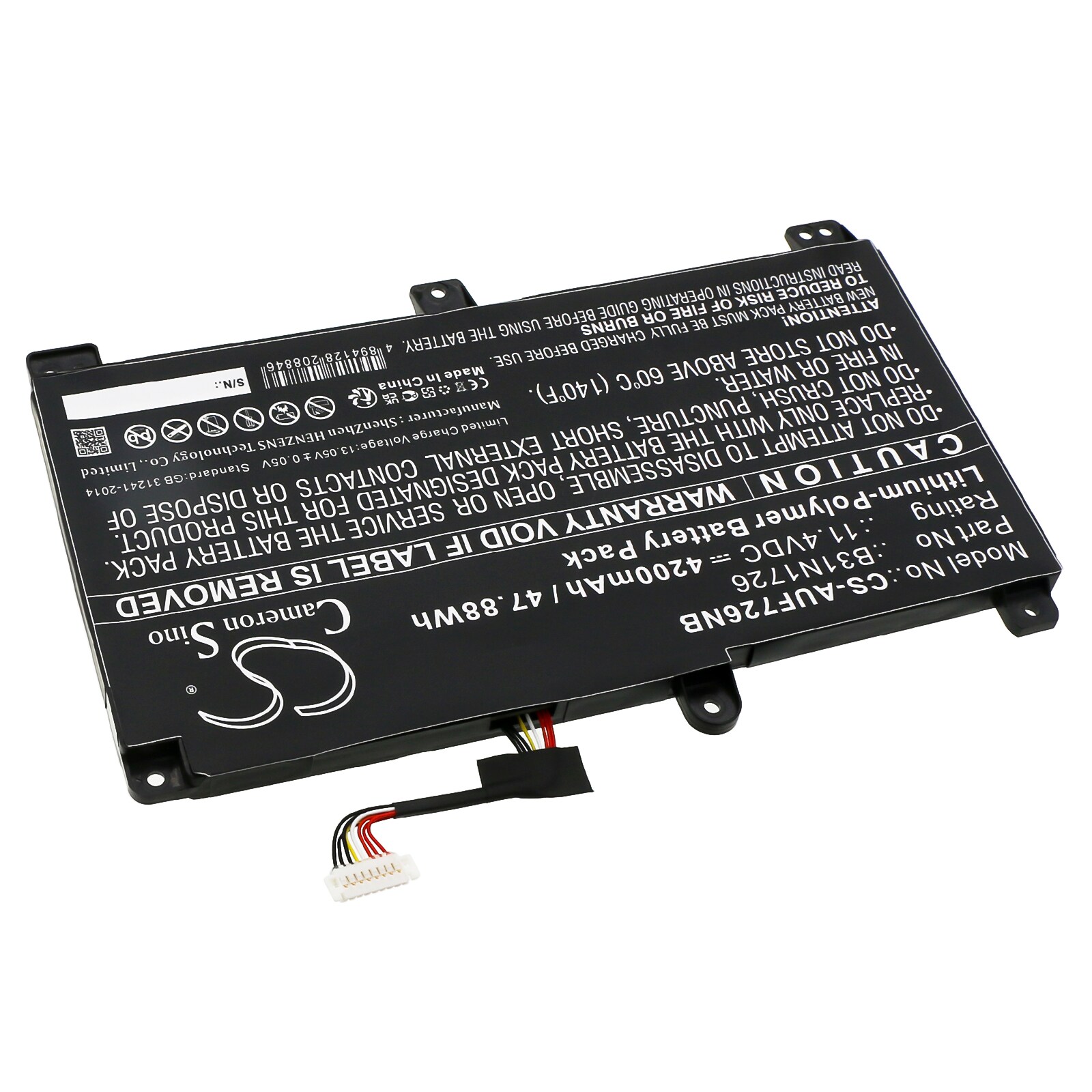 Batteri til bærbar PC for Asus TUF Gaming A17 FA706II-H7004T, TUF554GE-E4539 og andre.