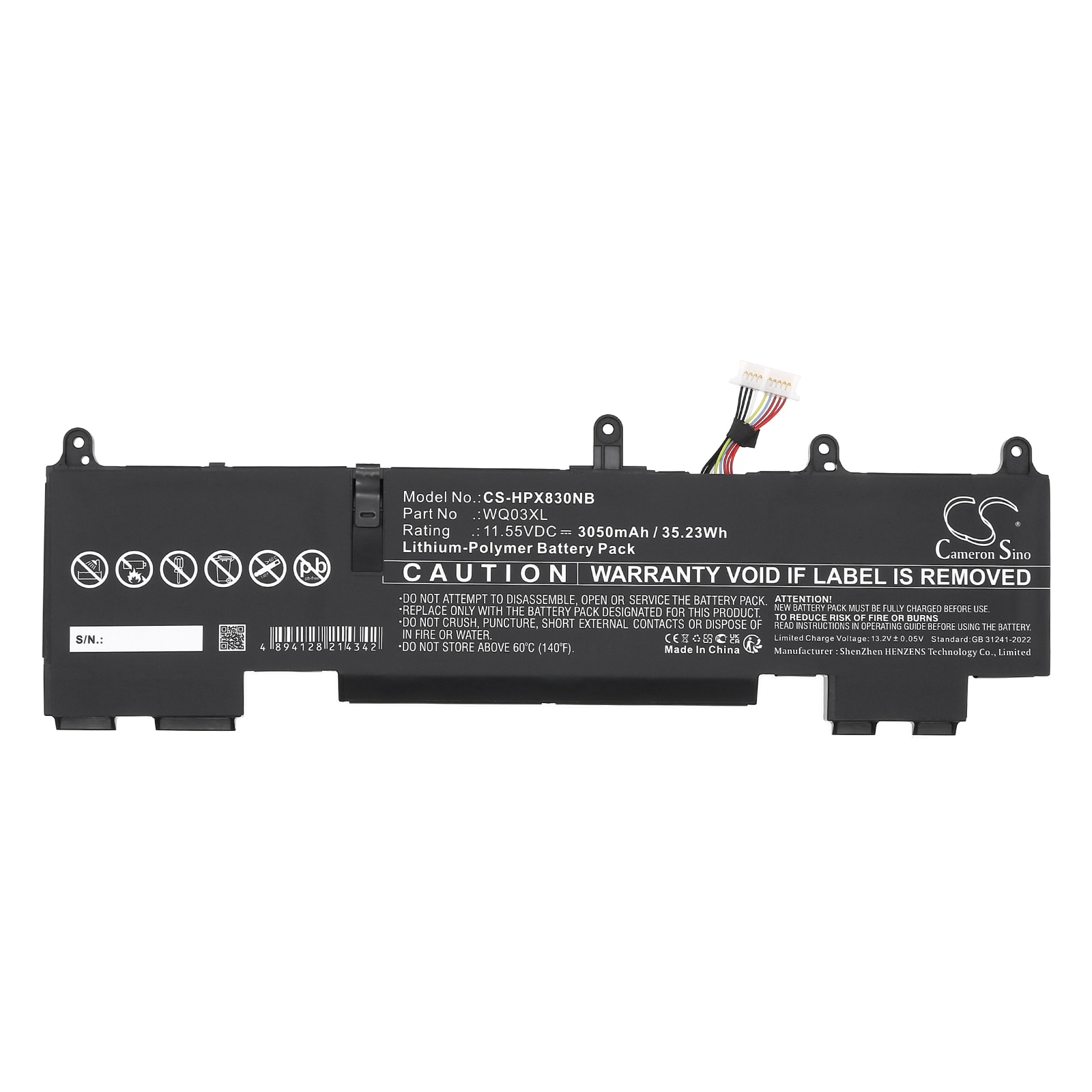 Batteri til bærbar PC for HP Elite X360 1040 14 G10, Elite X360 830 G10