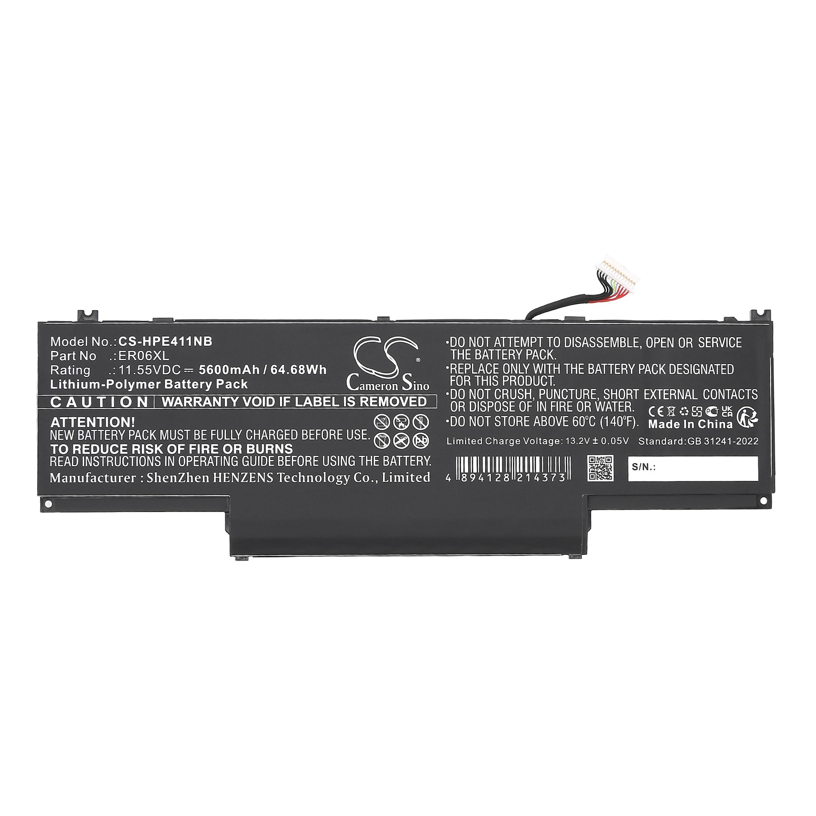 Batteri til bærbar PC for HP Elite x360 1040 G11, EliteBook 1040 G11