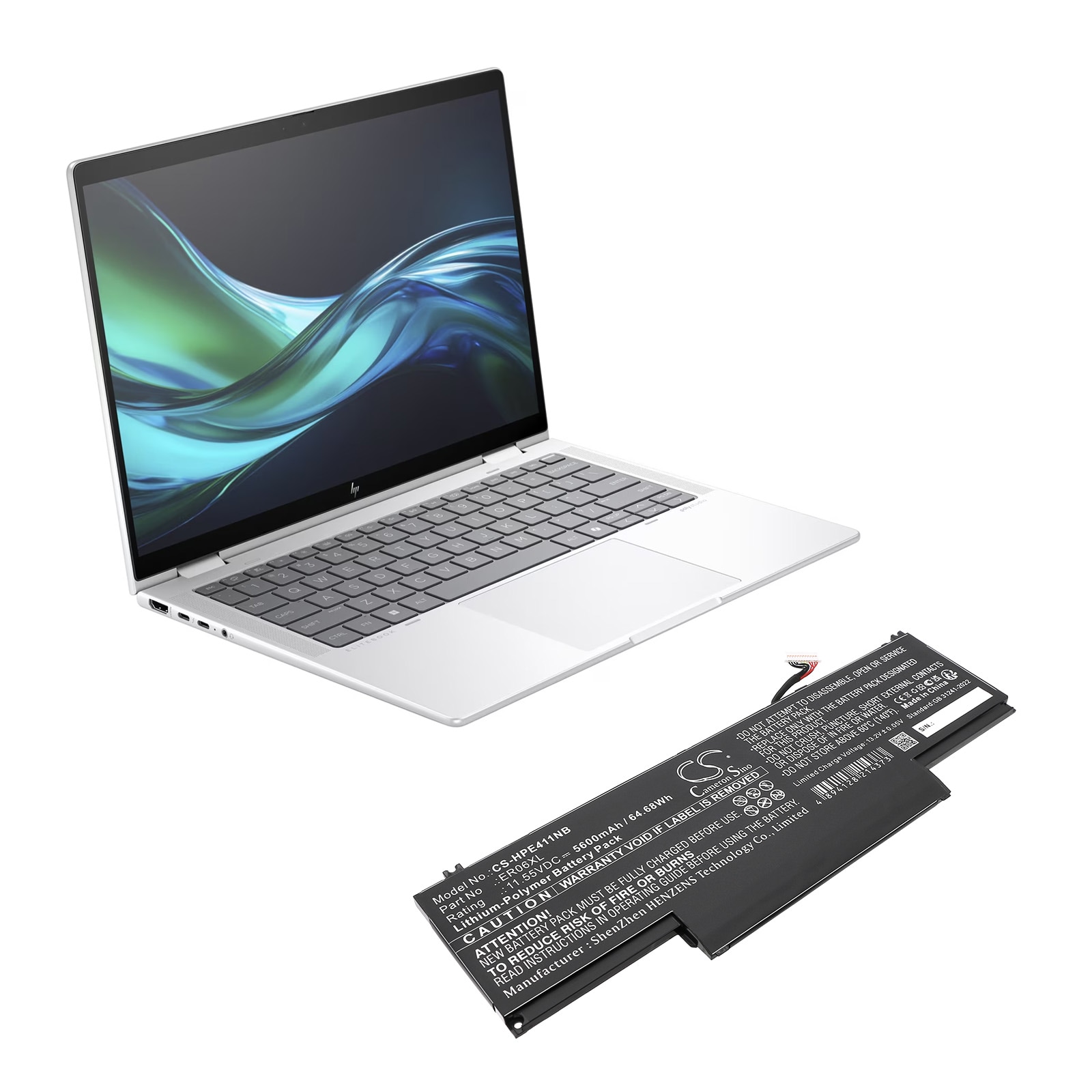 Batteri til bærbar PC for HP Elite x360 1040 G11, EliteBook 1040 G11