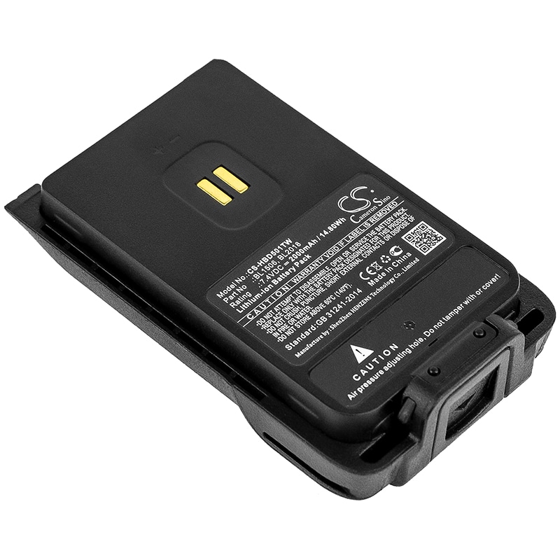 Batteri for Toveis-radio for Hytera BD500, BD505, BD555