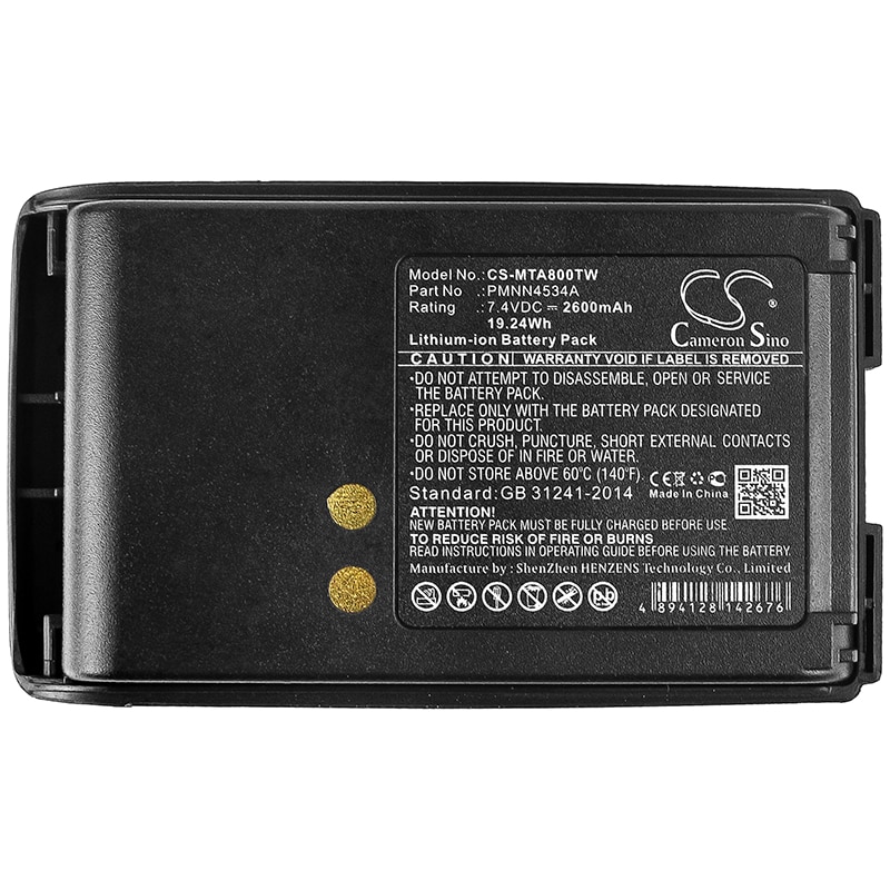 Batteri for Toveis-radio for Motorola Mag One A8, Mag One A8i, Mag One A8D og andre.