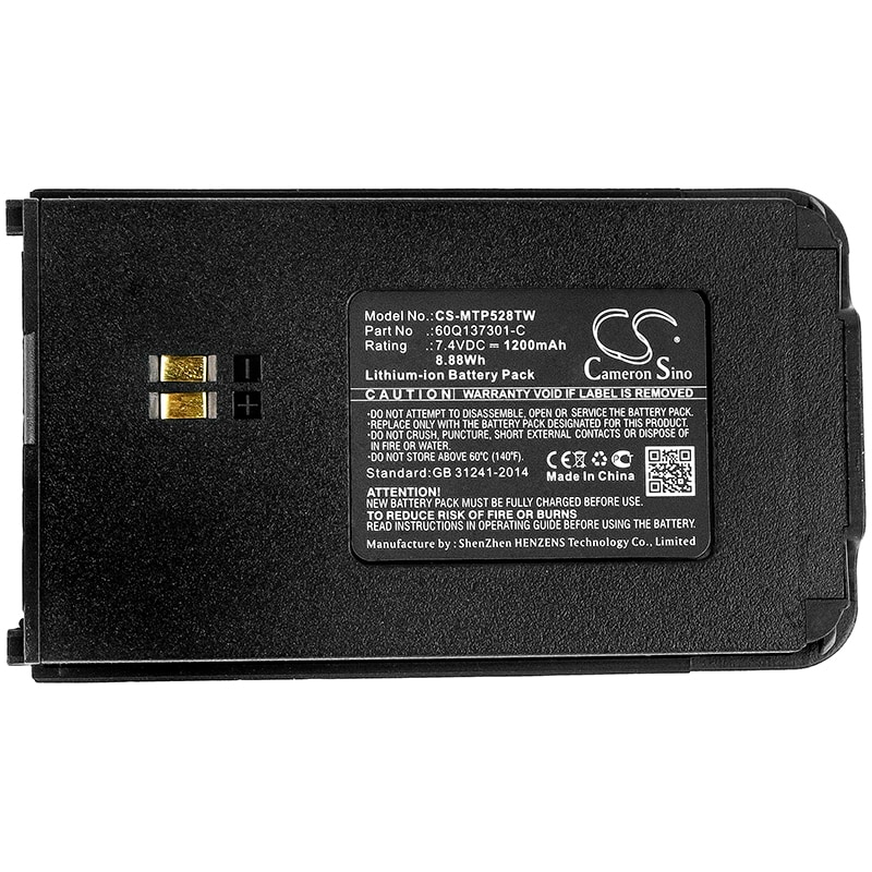 Batteri for Toveis-radio for Motorola Clarigo SMP-508, Clarigo SMP-528, SMP-508 og andre.