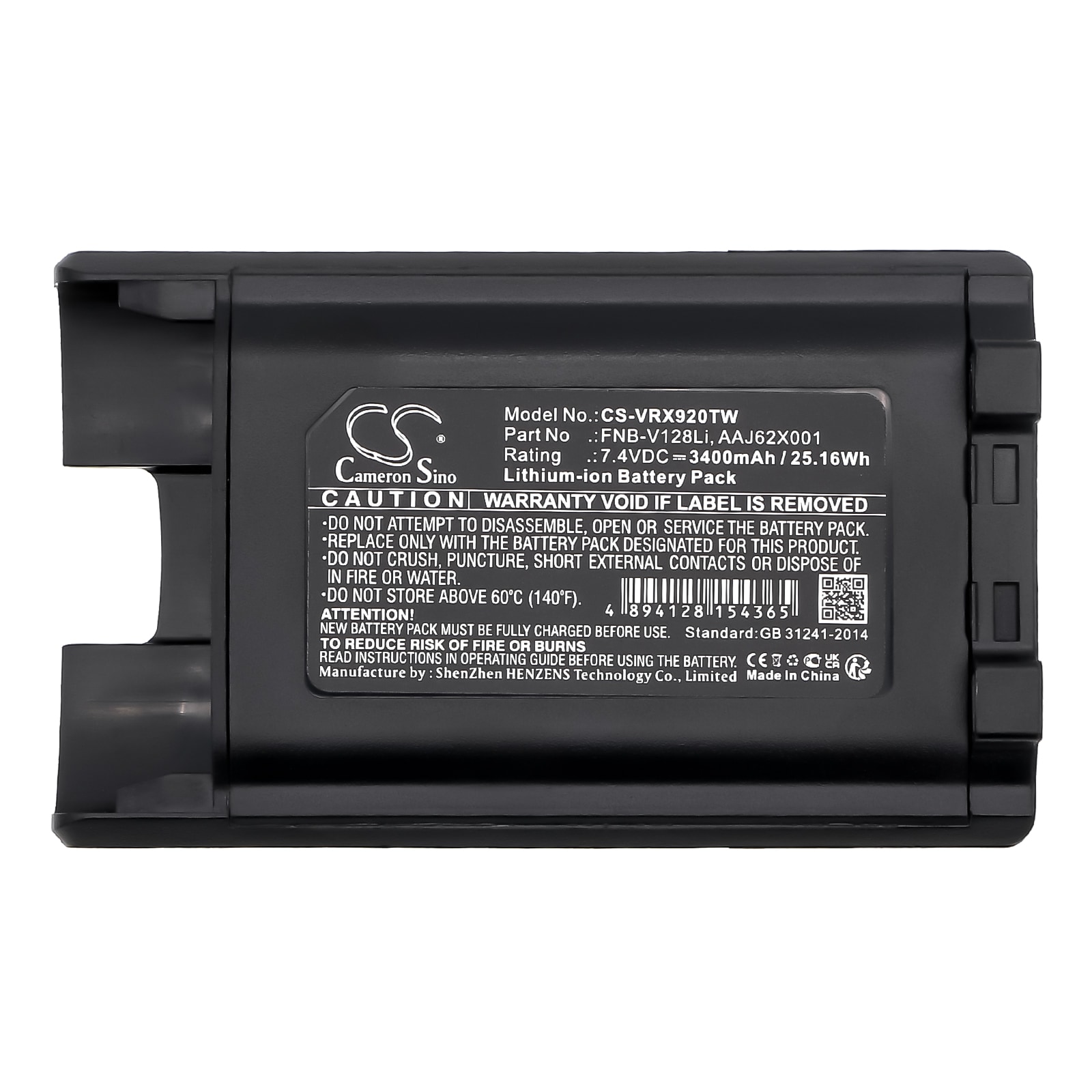 Batteri til Toveis-radio for Vertex VX-820, VX-870, VX-920 osv.