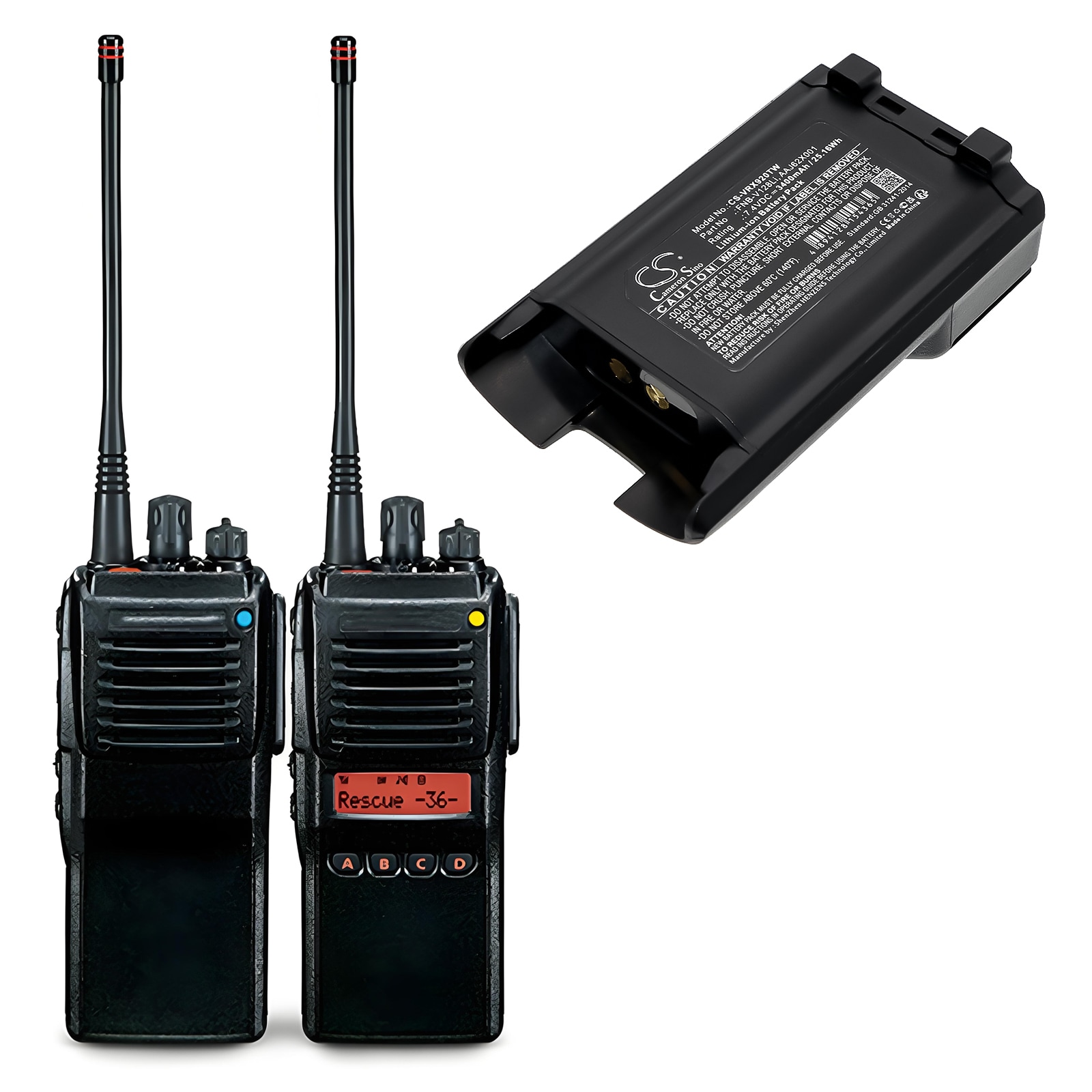 Batteri til Toveis-radio for Vertex VX-820, VX-870, VX-920 osv.