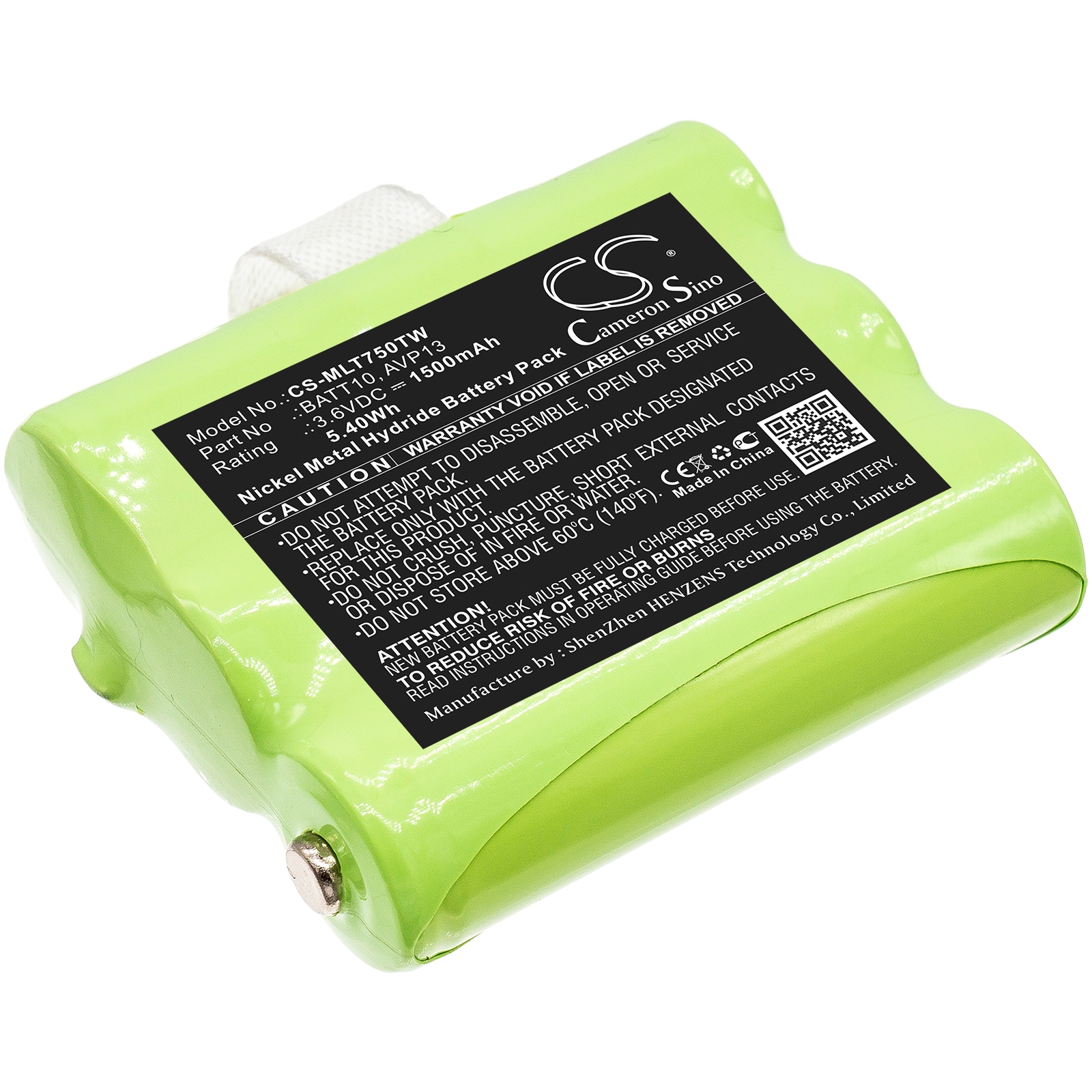 Batteri til Toveis-radio for Midland T71, T75, T77 osv.