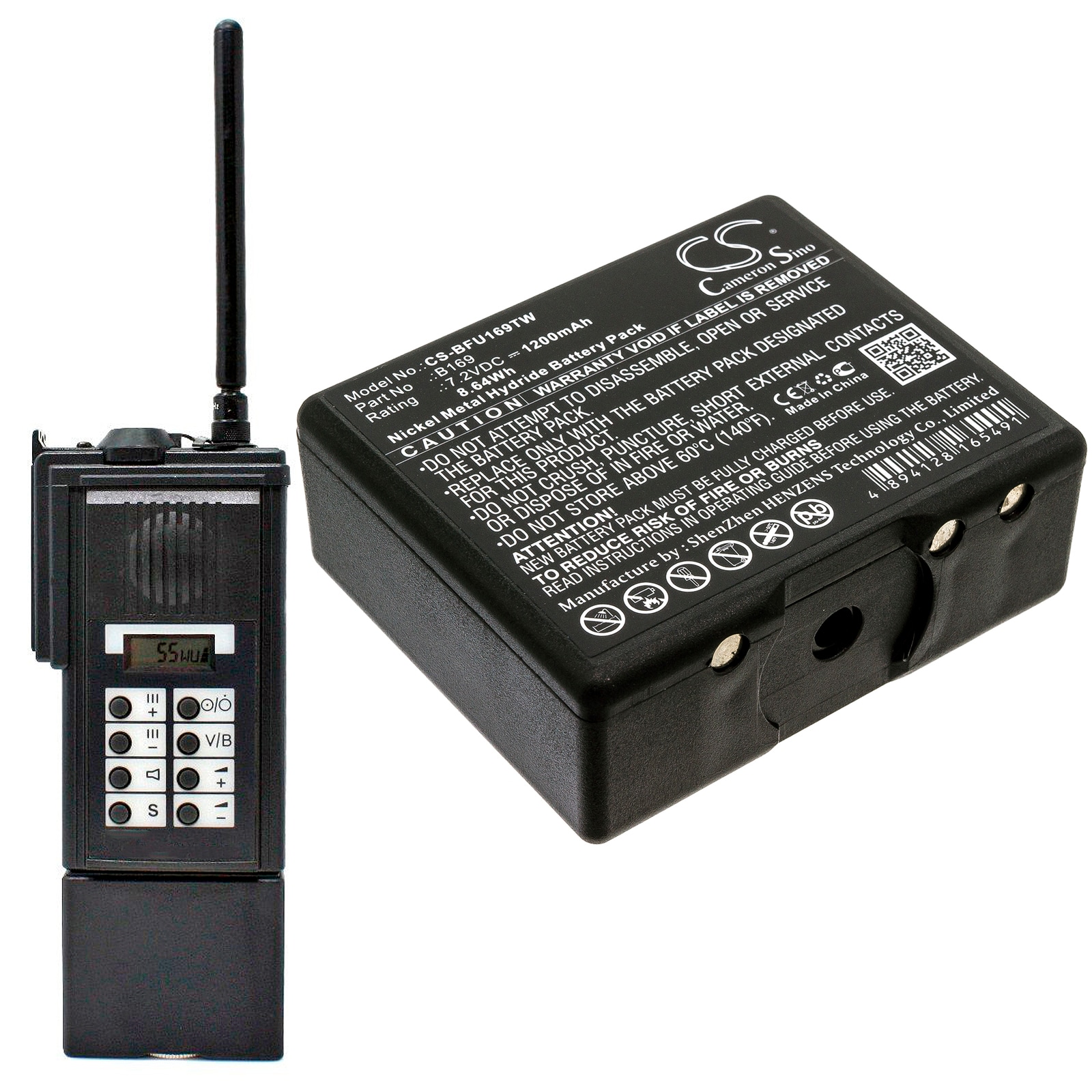 Batteri til Toveis-radio for AEG Teleport K