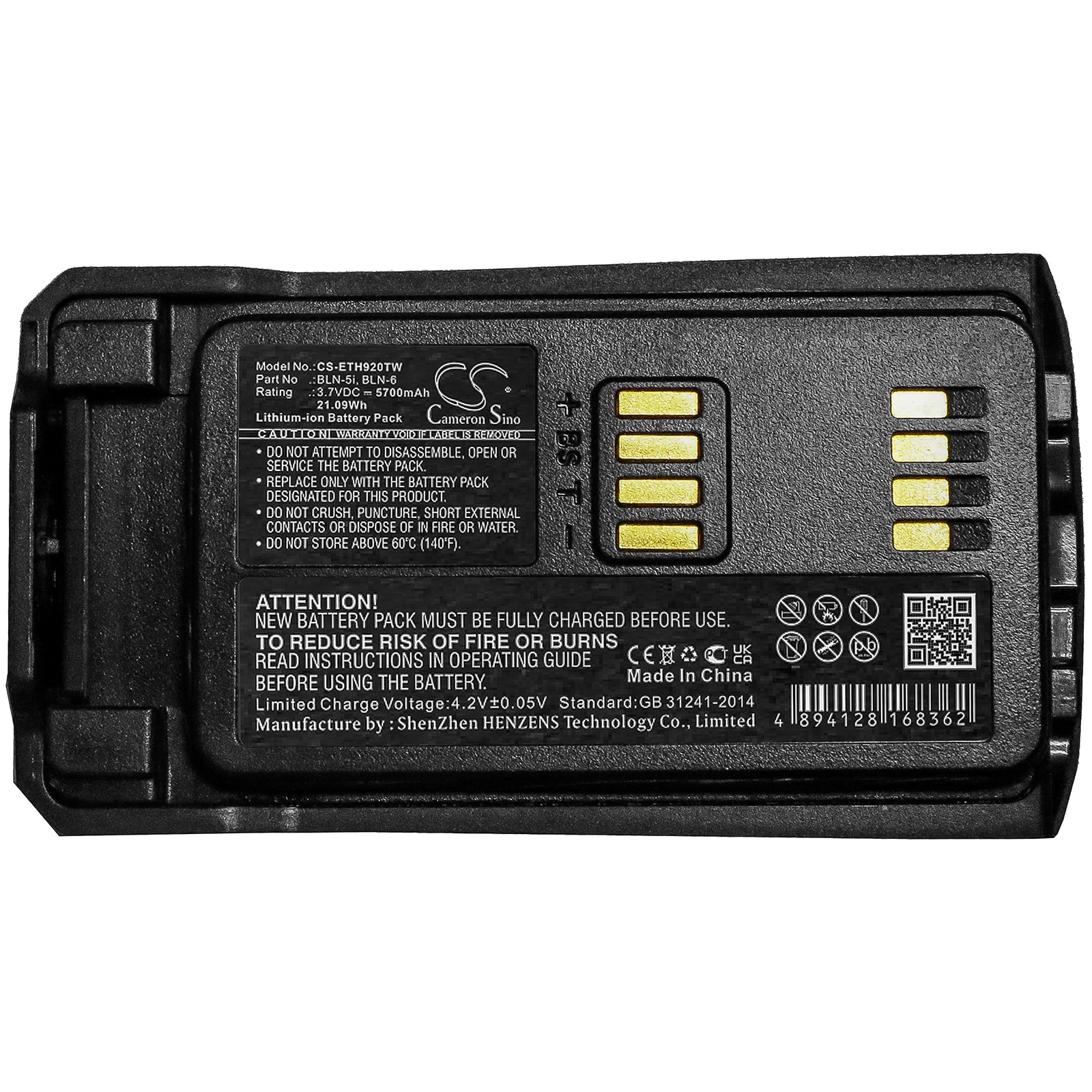 Batteri for Toveis-radio for Airbus THR9, THR9i, THR9 C-30 og andre.