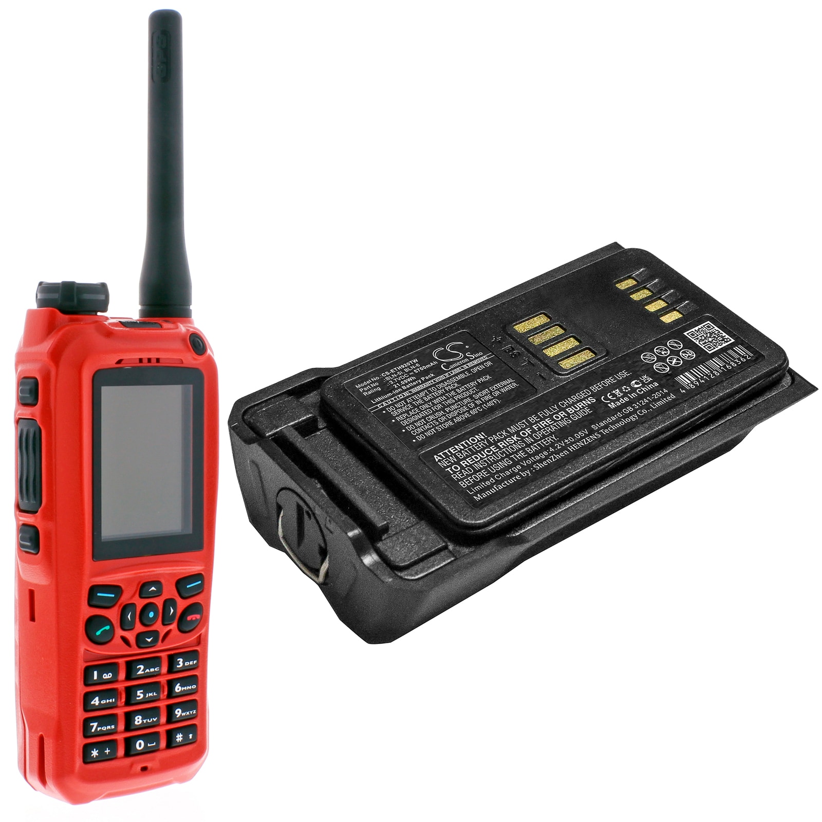 Batteri for Toveis-radio for Airbus THR9, THR9i, THR9 C-30 og andre.