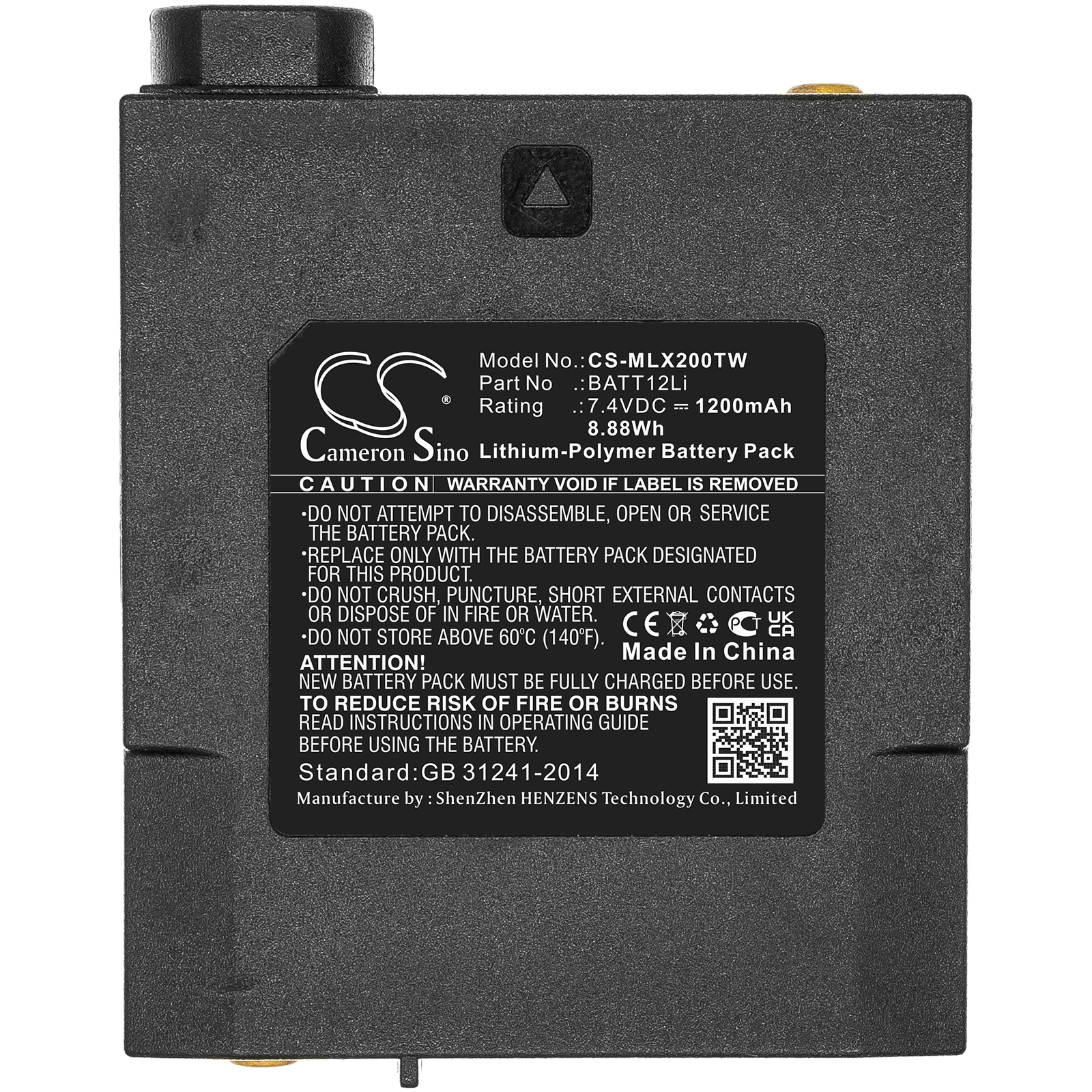 Batteri til Toveis-radio for Midland GXT2000, GXT2050, G7 Pro osv.