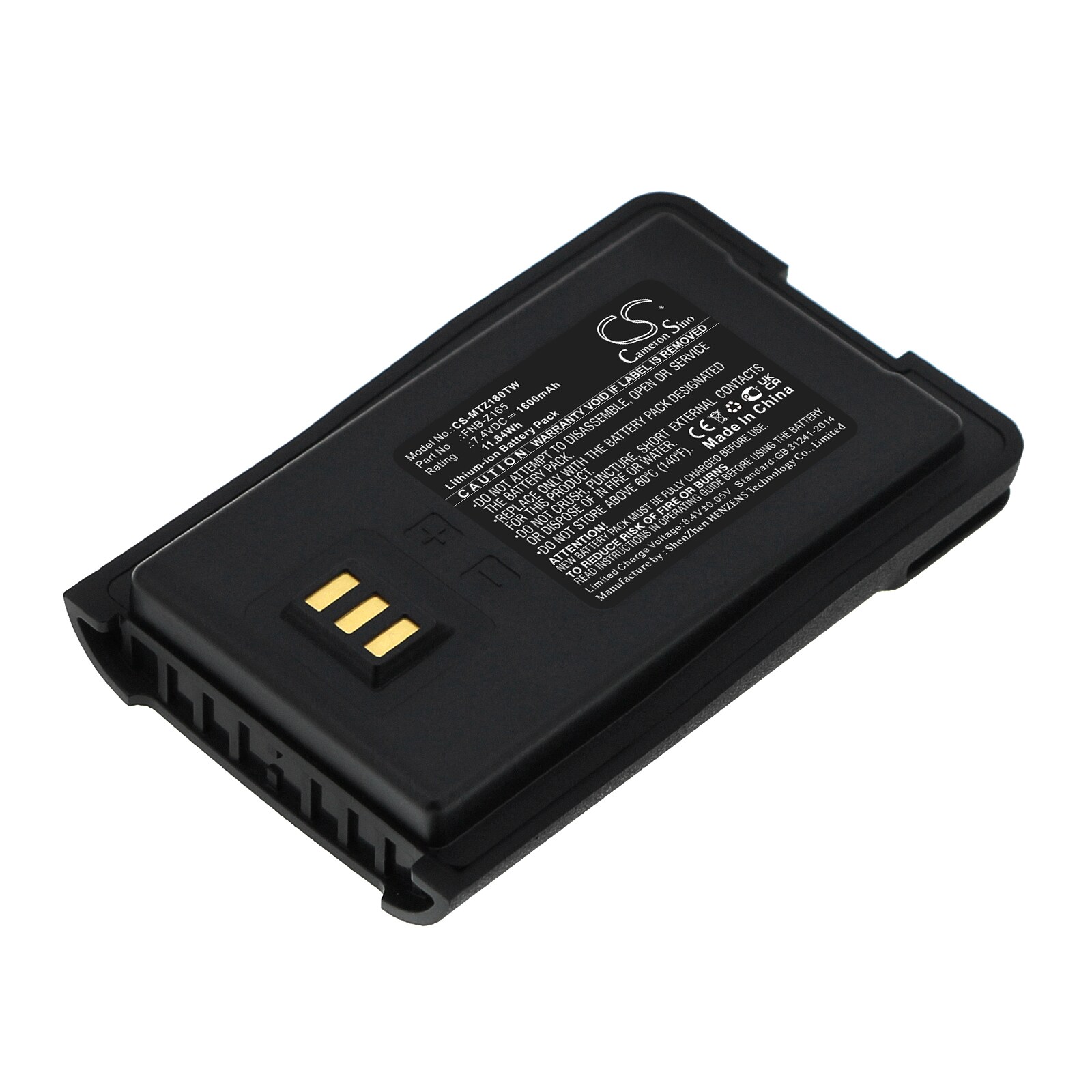 Batteri for Toveis-radio for Motorola VZ-10, VZ-18, VZ-12