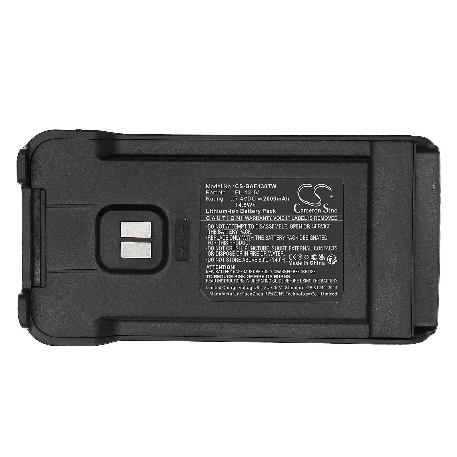 Batteri for Toveis-radio for Radioddity UV-5X, G11S, MU-5 osv.