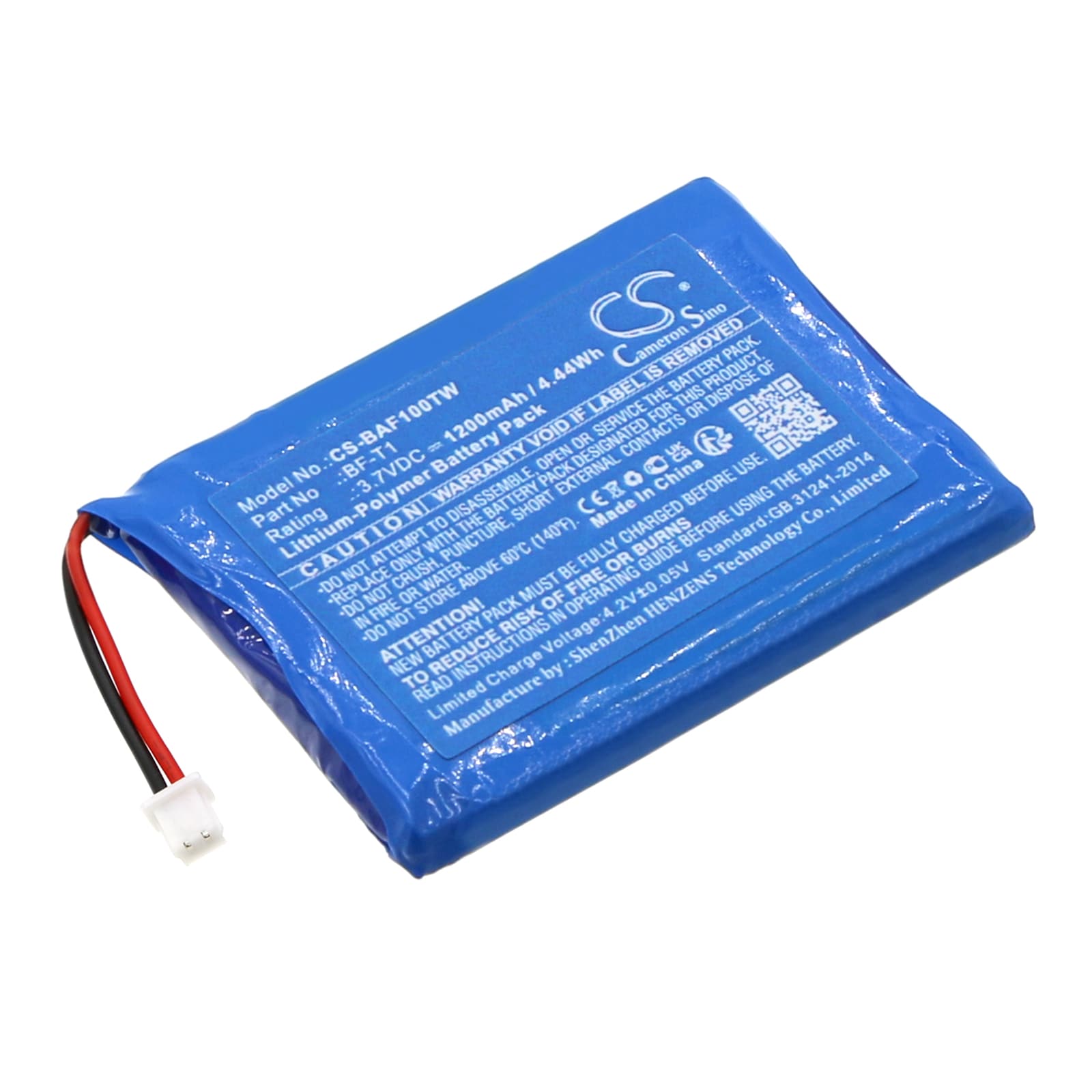 Batteri for Toveis-radio for Baofeng T1, BF-T1, BF-T1 UHF