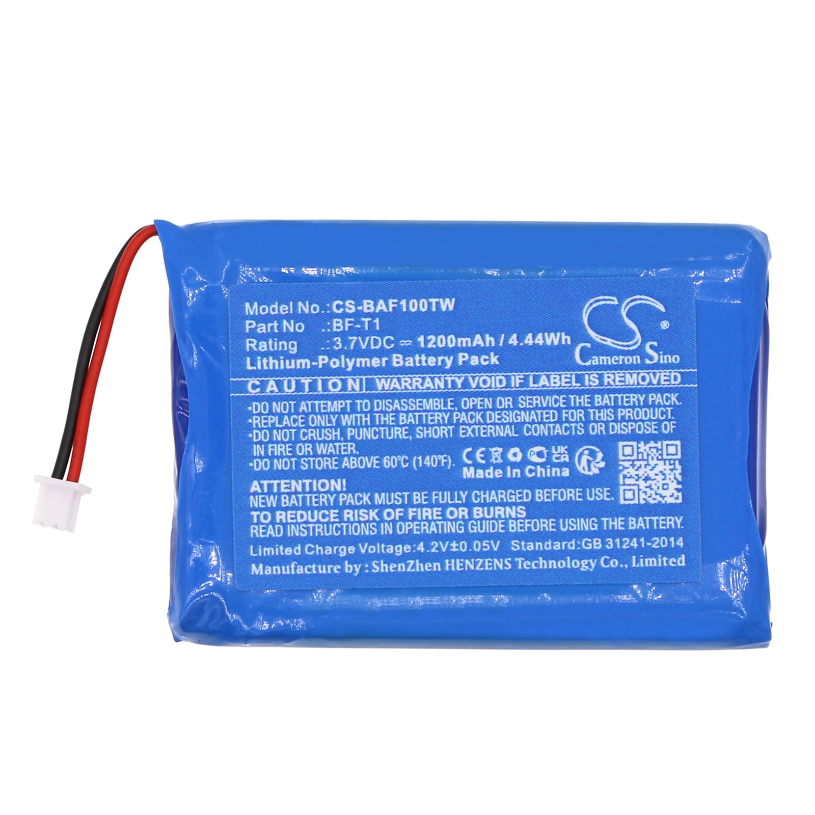 Batteri for Toveis-radio for Baofeng T1, BF-T1, BF-T1 UHF