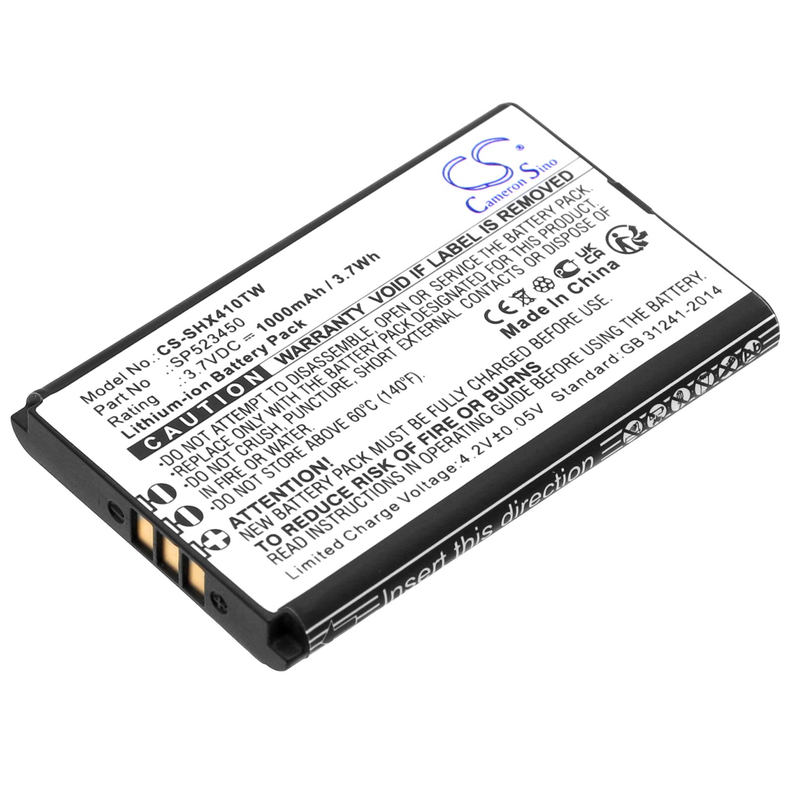 Batteri for Toveis-radio for SenHaix 1410, 1420, 1430
