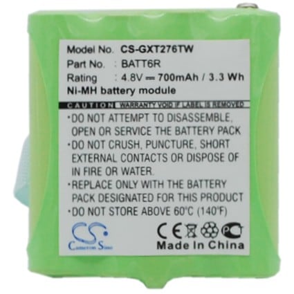 Batteri til Toveis-radio for Midland LXT276, LXT376, LXT314 osv.