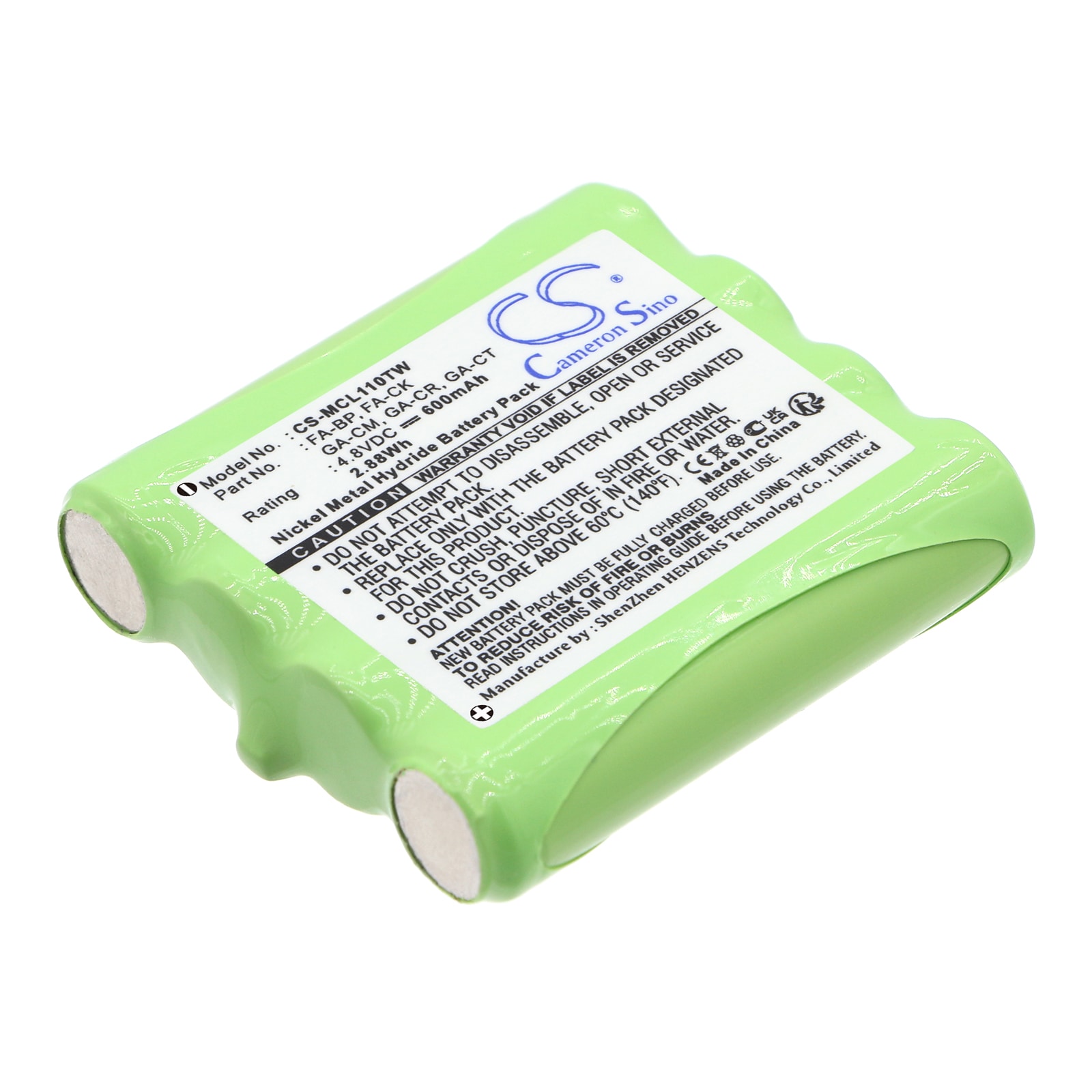 Batteri til Toveis-radio for Cobra FRS70, FRS80, FRS85 osv.