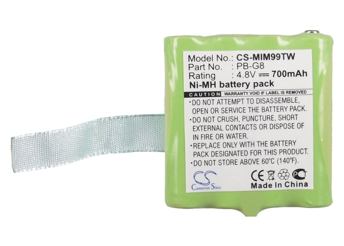 Batteri til Toveis-radio for Midland G8 BT, M24 Plus, M24 S osv.