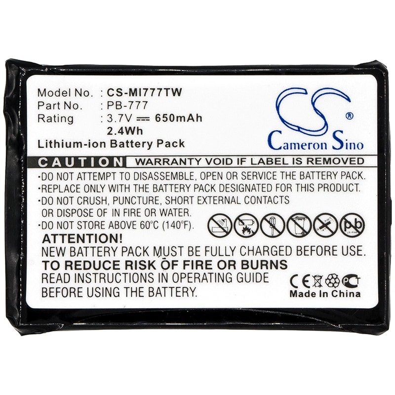 Batteri for Toveis-radio for Midland 777, PMR446+