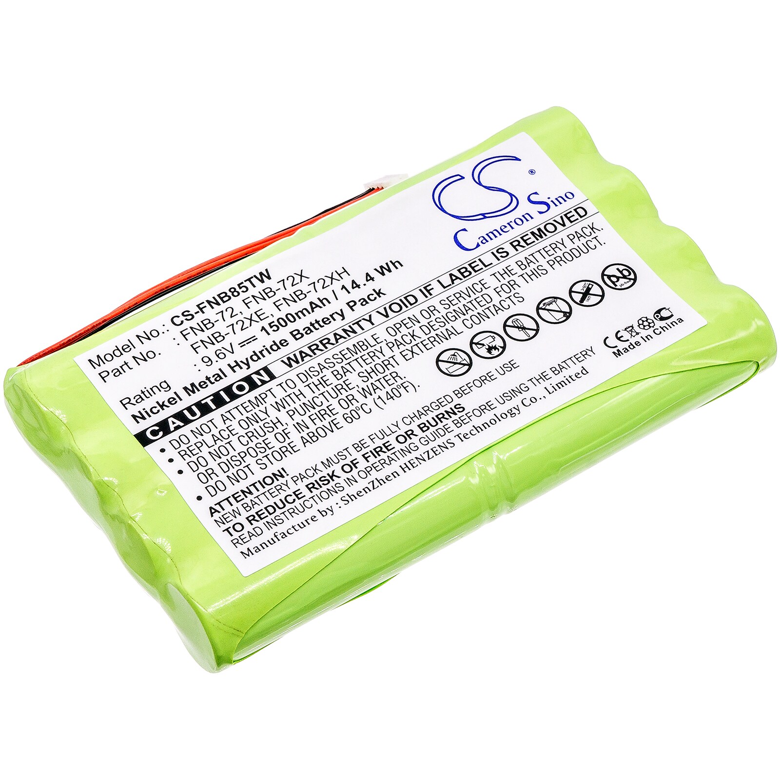 Batteri for Toveis-radio for Vertex FT-817, FT-817ND