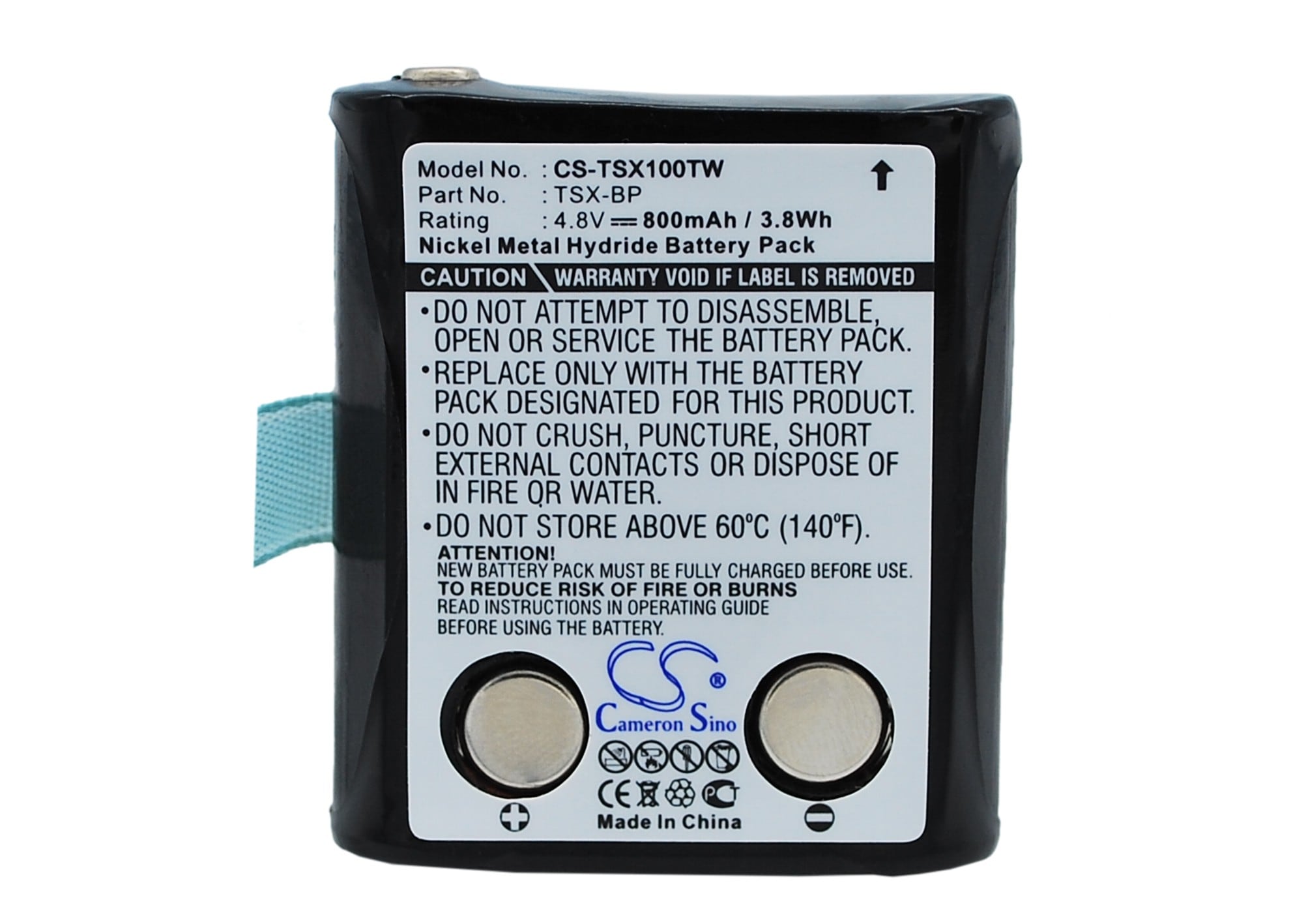 Batteri for Toveis-radio for TriSquare TSX100, TSX300