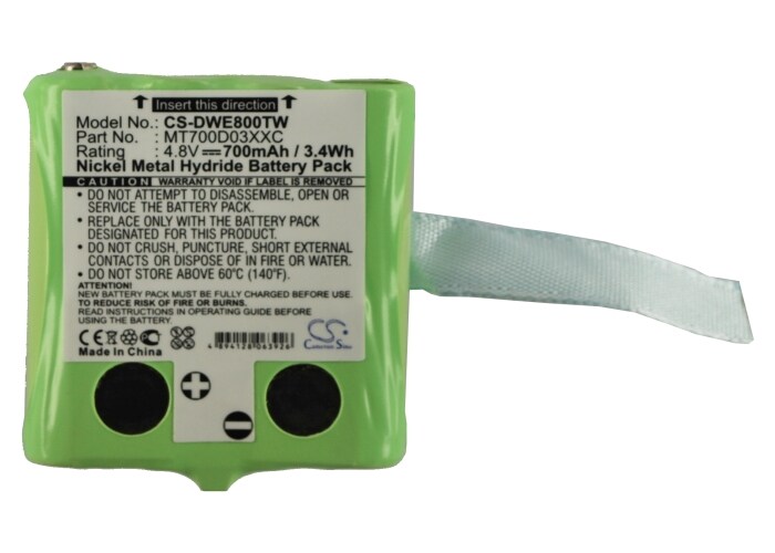 Batteri for Toveis-radio for DeTeWe Outdoor 8000, Outdoor PMR 8000, PMR8000