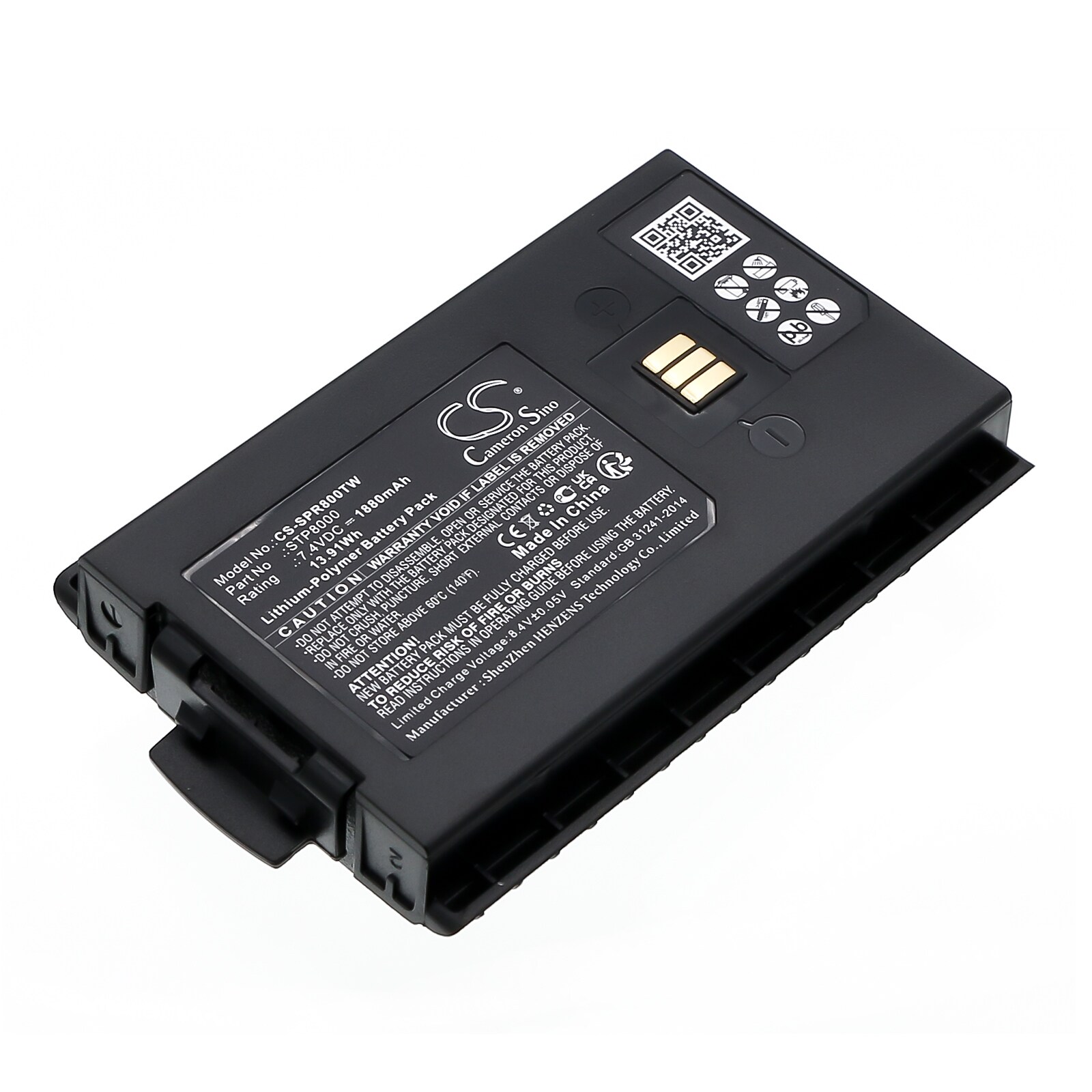 Batteri til Toveis-radio for Sepura STP8000, STS8000, STP8038 og andre.