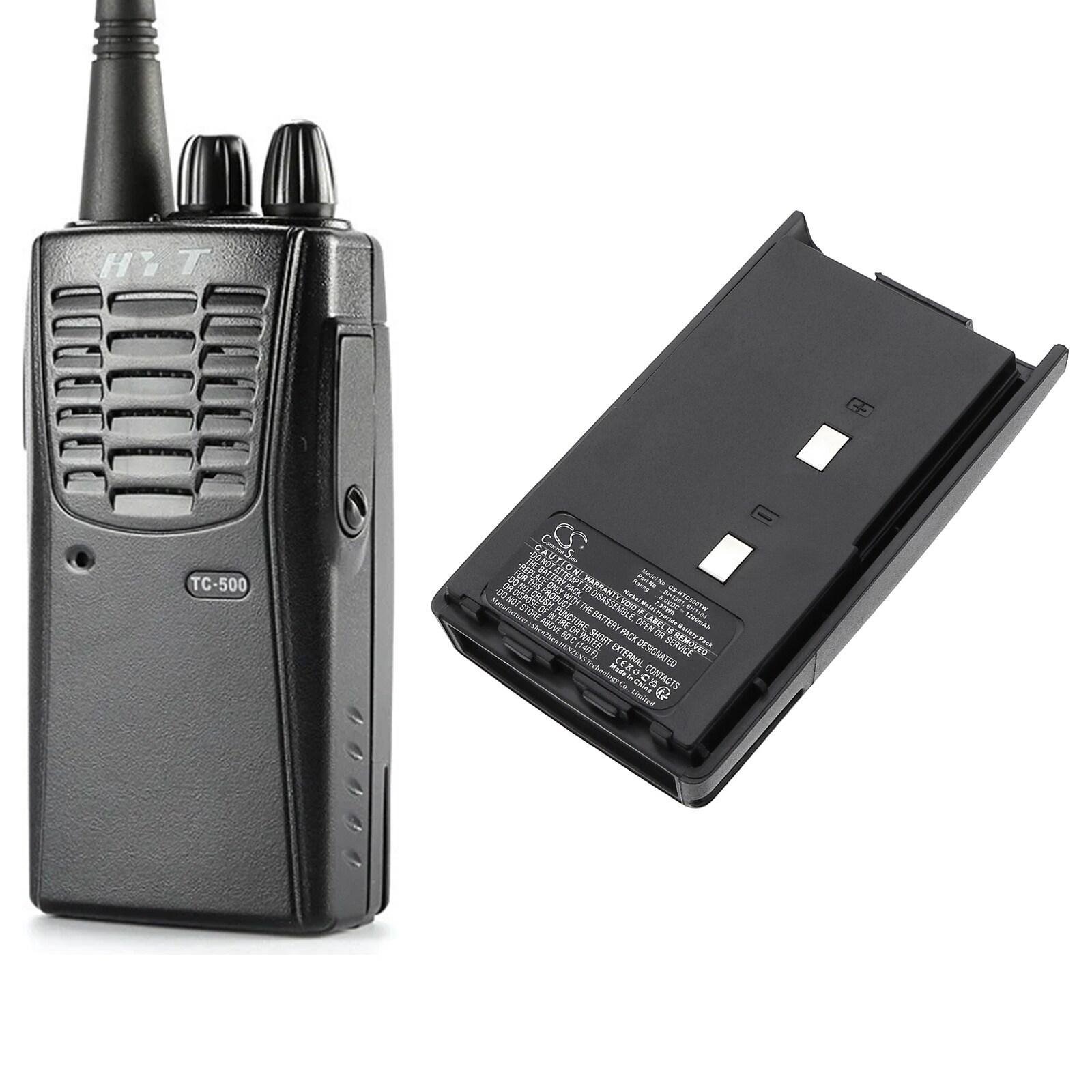 Batteri til Toveis-radio for HYT TC-500, TB75, TC-500-U1 osv.