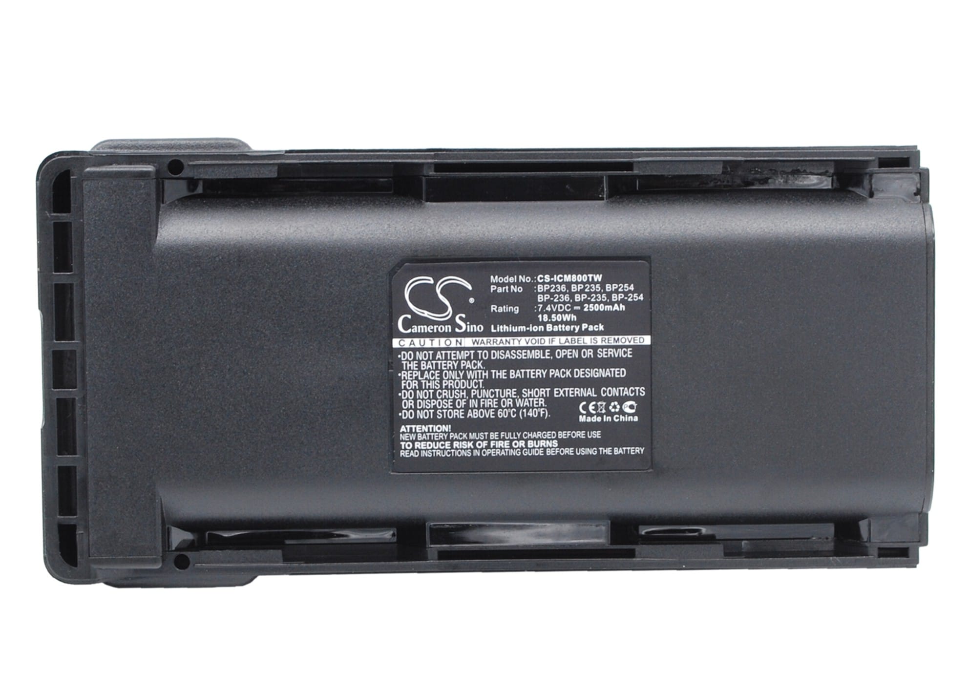 Batteri for toveisradio for ICOM IC-F70, IC-F80, IC-F70D osv.