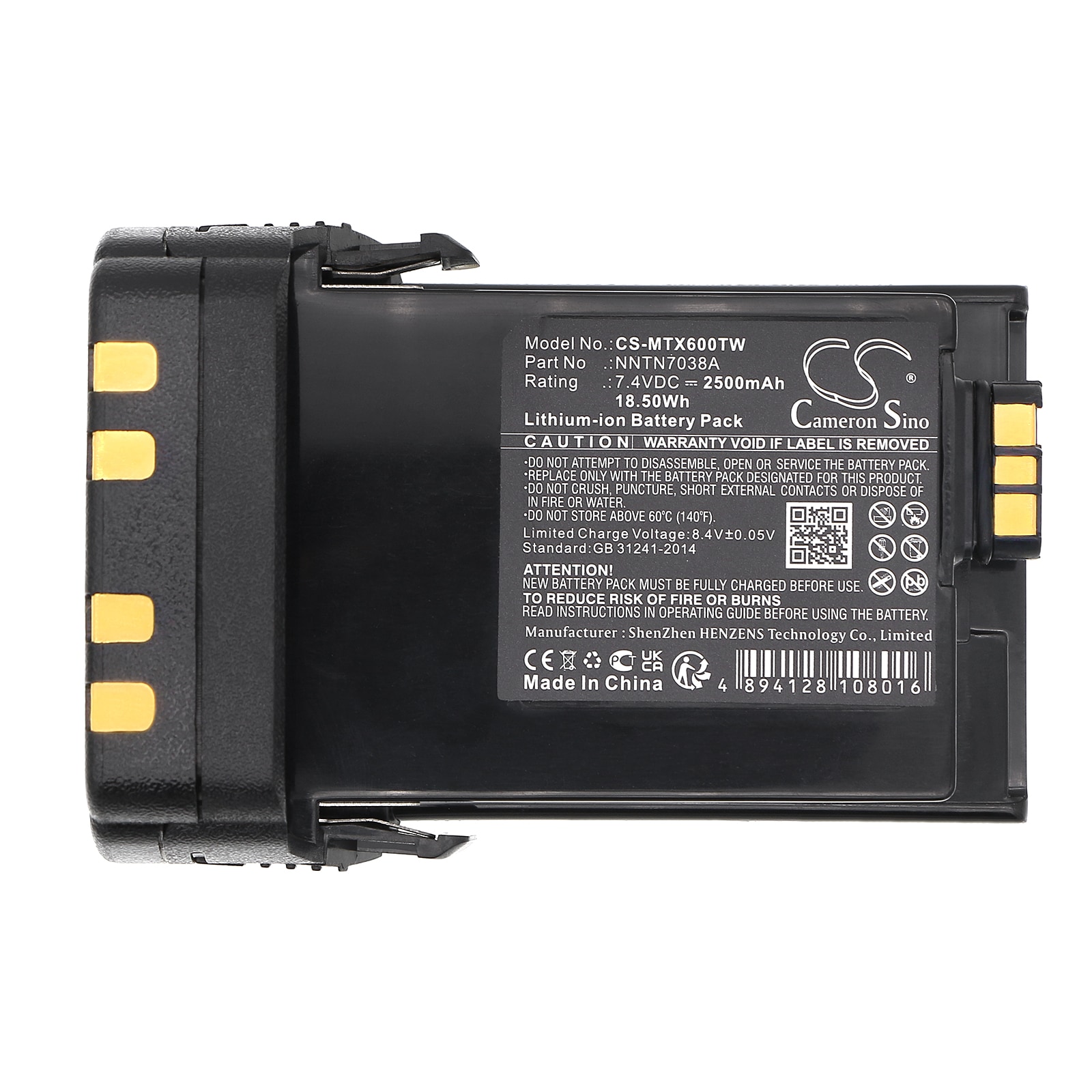 Batteri for Toveis-radio for Motorola APX6000, APX7000, APX8000 etc.