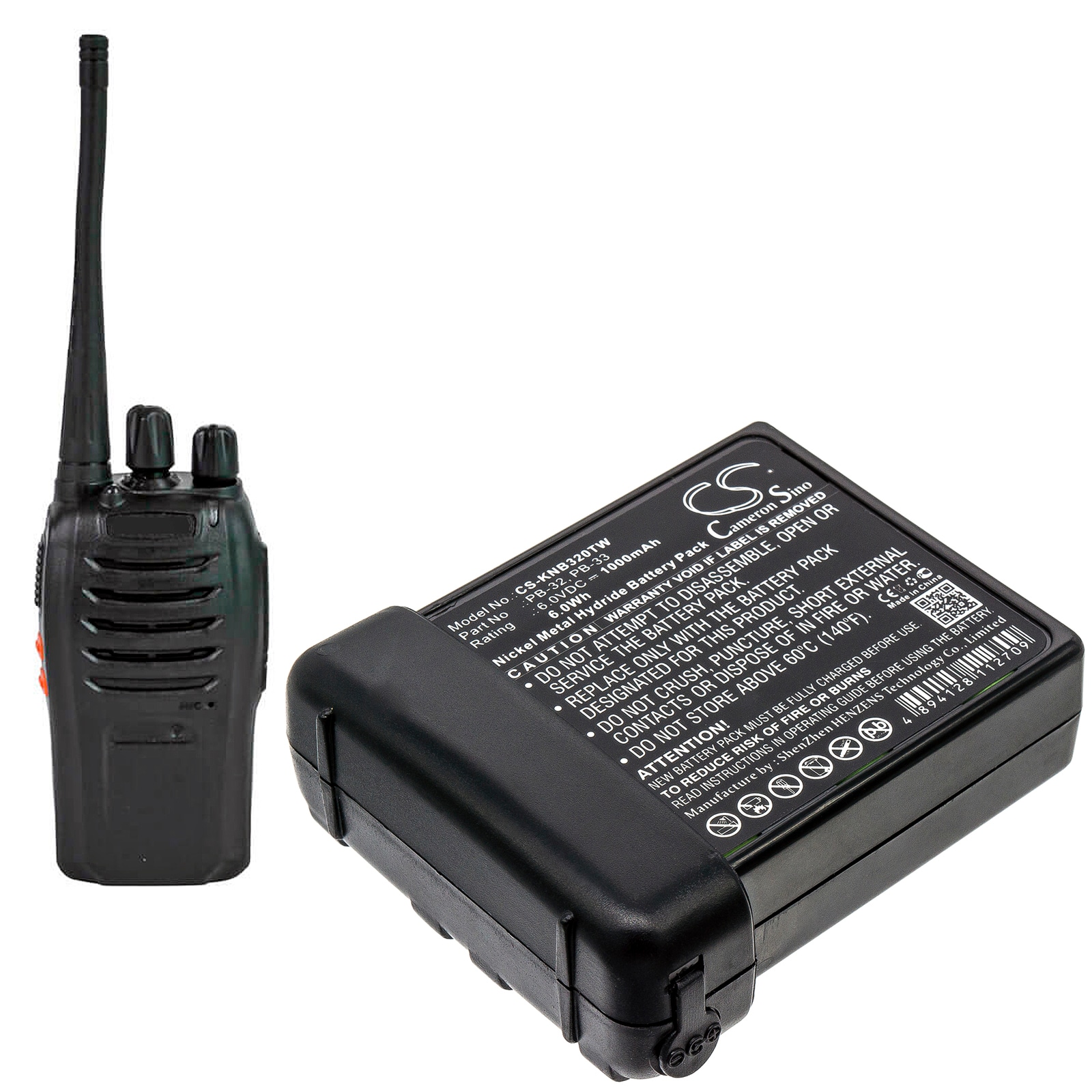 Batteri for Toveis radio for Kenwood TK-208, TK-308, TH-22AT etc.