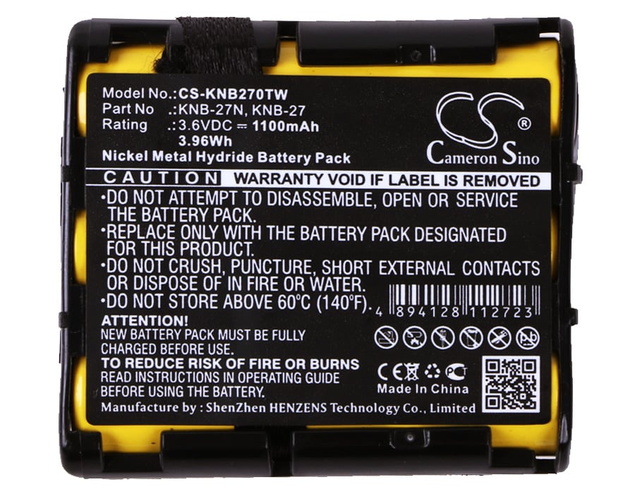 Batteri for Toveis-radio for Kenwood TK-3130, TK-3131