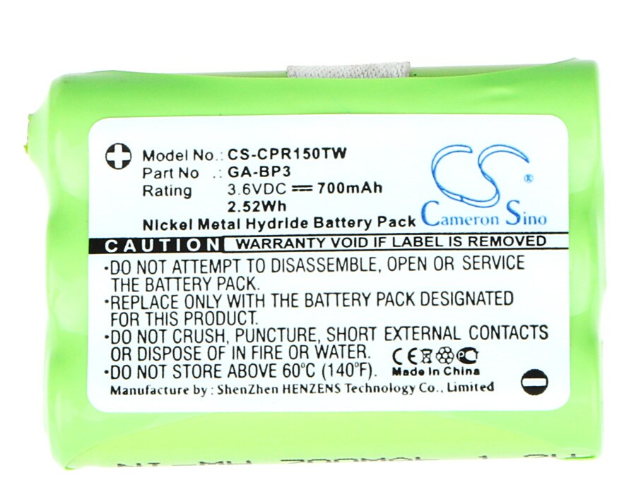 Batteri for Toveis-radio for Cobra PR145, PR150, PR155 GMRS