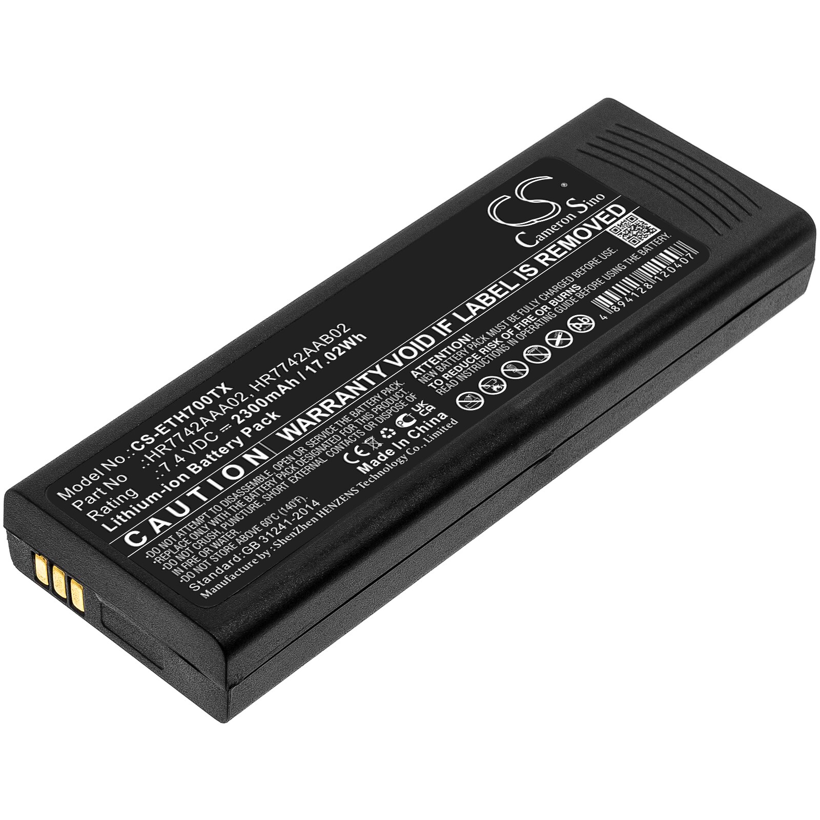 Batteri for Toveis-radio for Cassidian TPH700, P3G