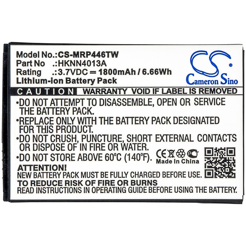 Batteri for Toveis radio for Motorola CLP1010, CLP1040, CLP1060 etc.