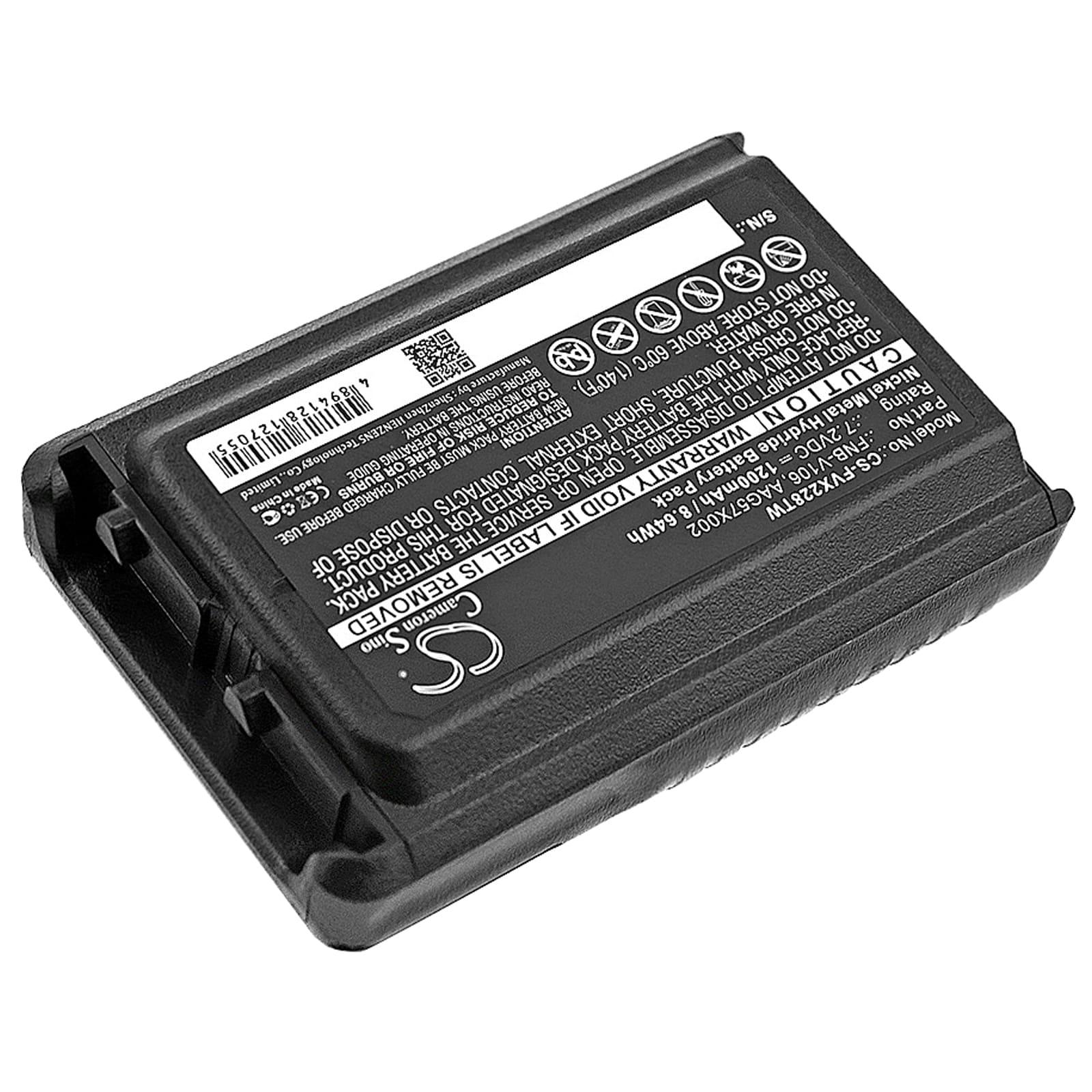 Batteri til Toveis-radio for Vertex VX-231, VX-228, VX-230 osv.