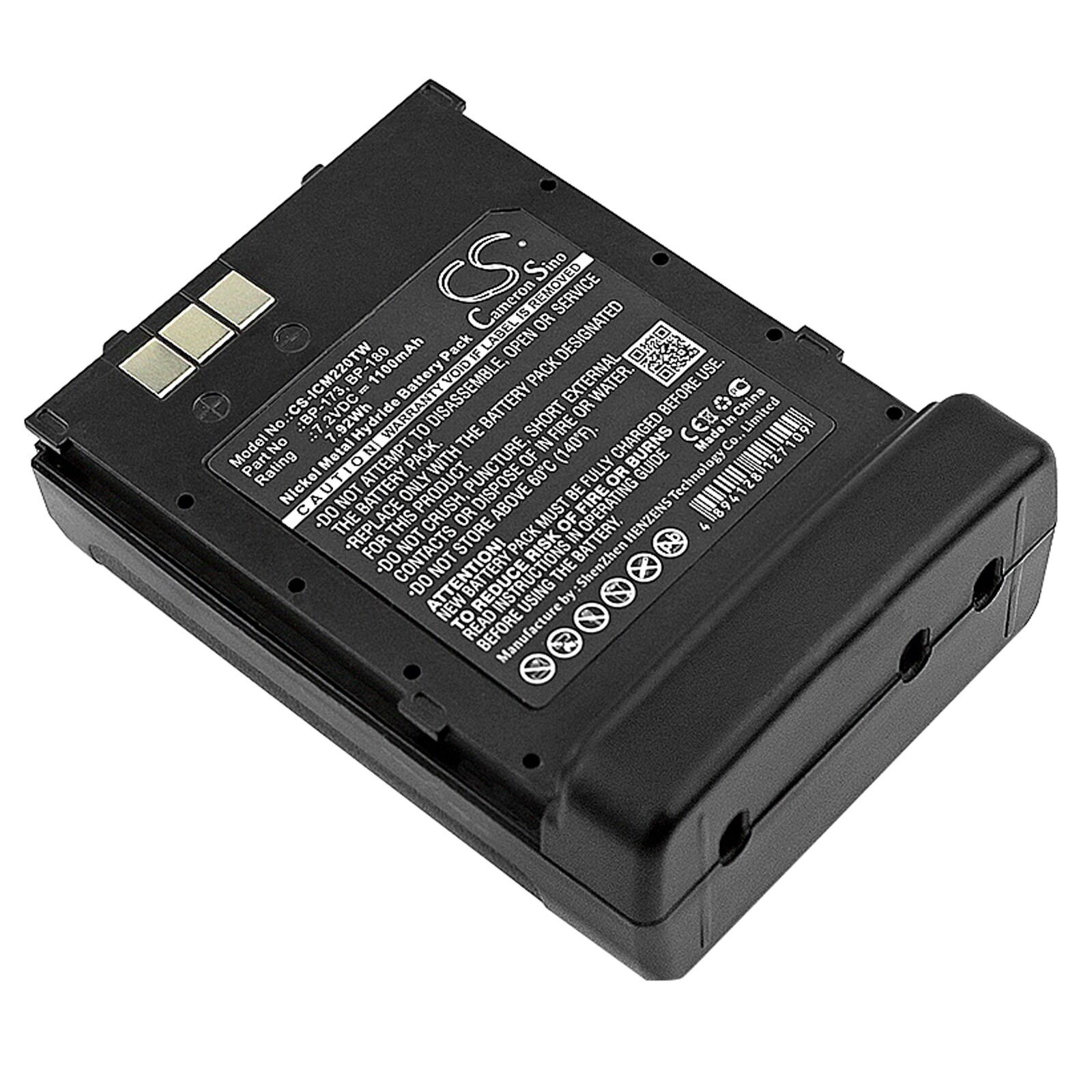 Batteri for Toveis-radio for Icom IC-T7, IC-T7A, IC-T7H etc.