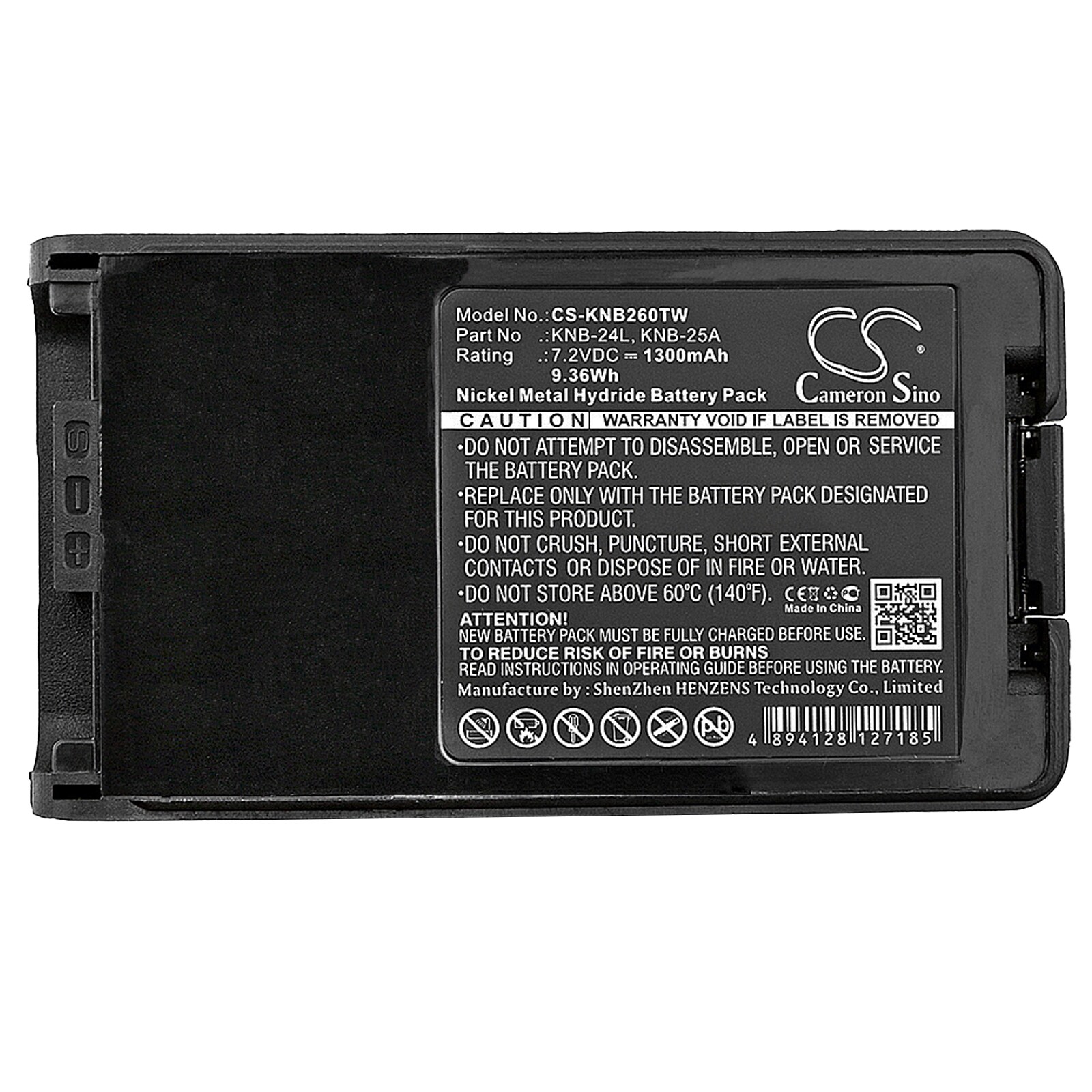 Batteri for Toveis radio for Kenwood TK-3140, TK-2140, TK-2160 etc.
