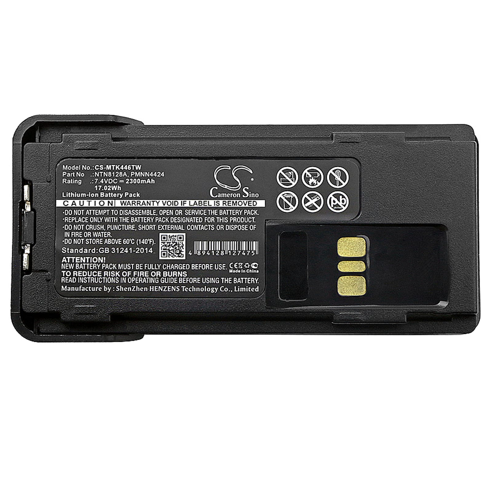 Batteri for Toveis-radio for Motorola APX-2000, APX-3000, XPR 3300 etc.