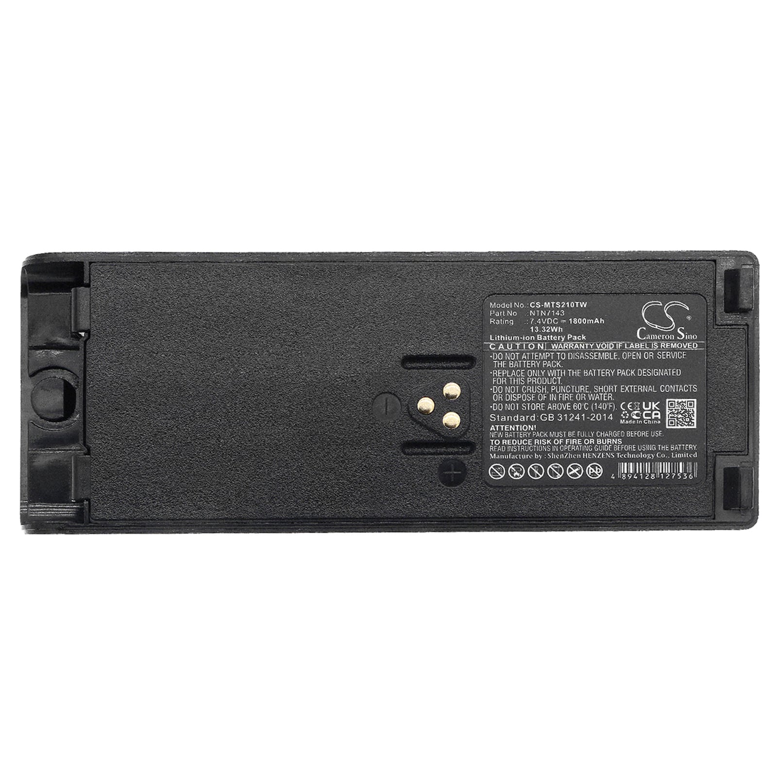 Radiobatteri 1800 mAh 7,4 V / batteri til Motorola GP1200 / GP900 / HT1000 / MTS2000 / MTX9000