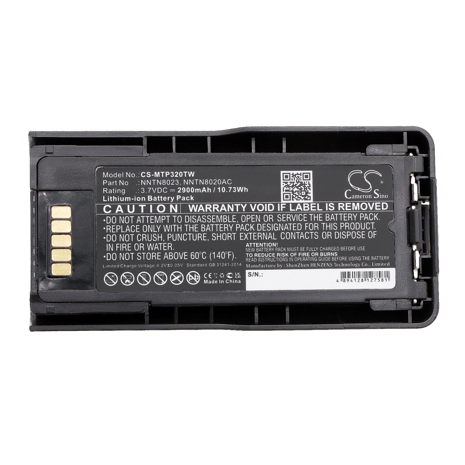 Batteri for Toveis radio for Motorola MTP3100, MTP3200, MTP3250 etc.