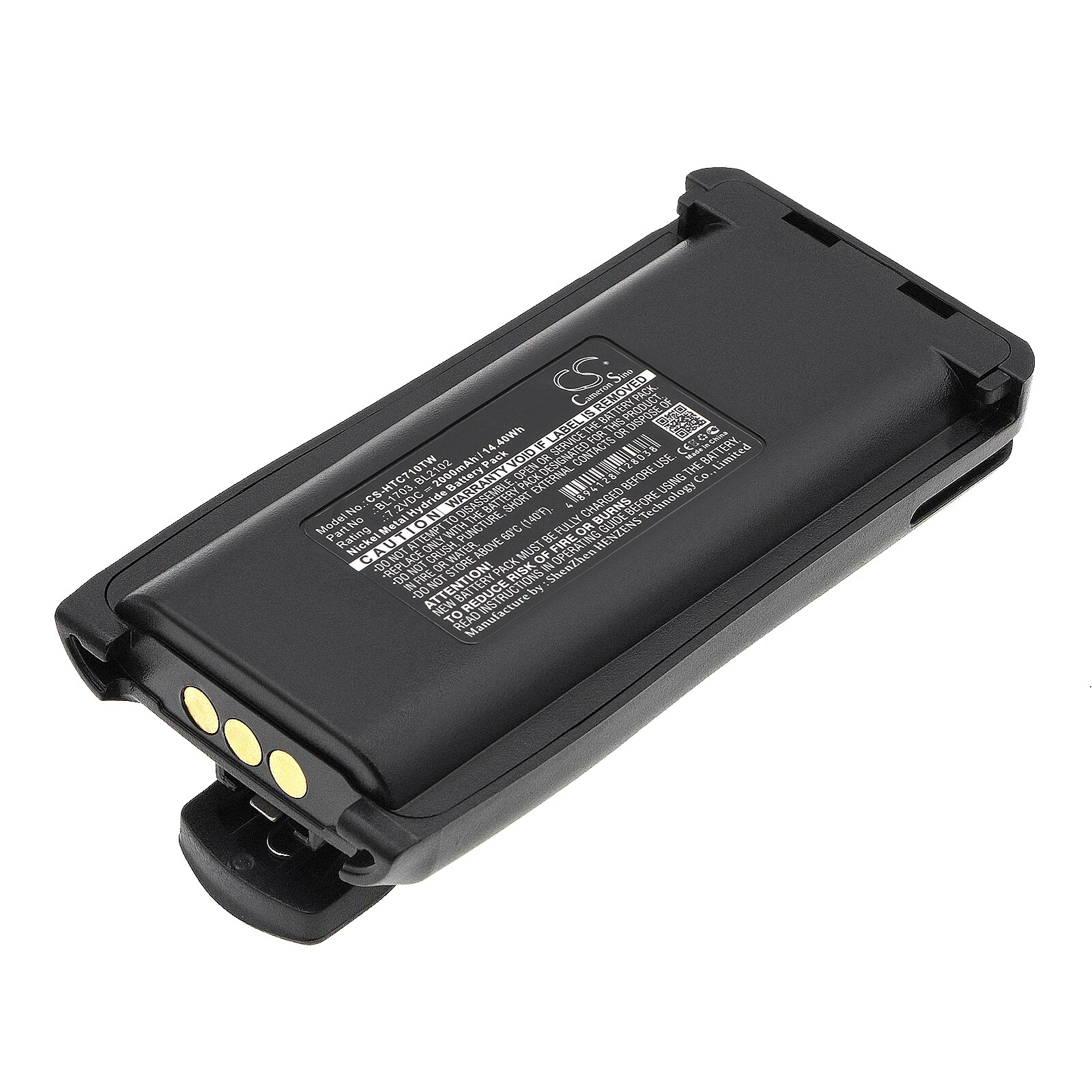 Batteri for Toveis-radio for HYT TC-700, TC-700U, TC-780 osv.